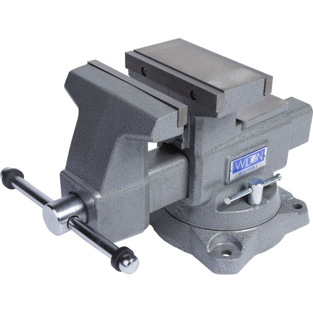 Wilton Tools 6 1/2 Inch Wide Jaw Swivel Base Reversible Work Bench Vise (Used)