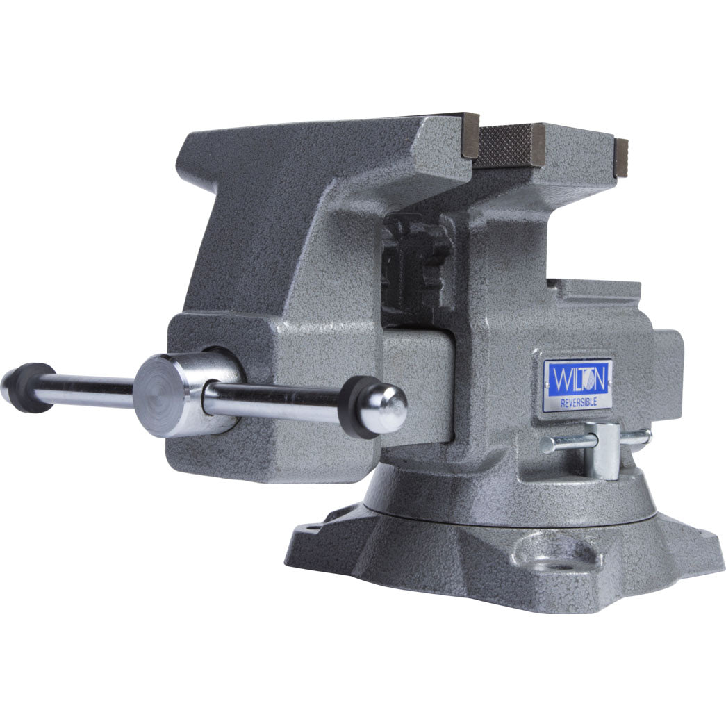Wilton Tools 6 1/2 Inch Wide Jaw Swivel Base Reversible Work Bench Vise (Used)