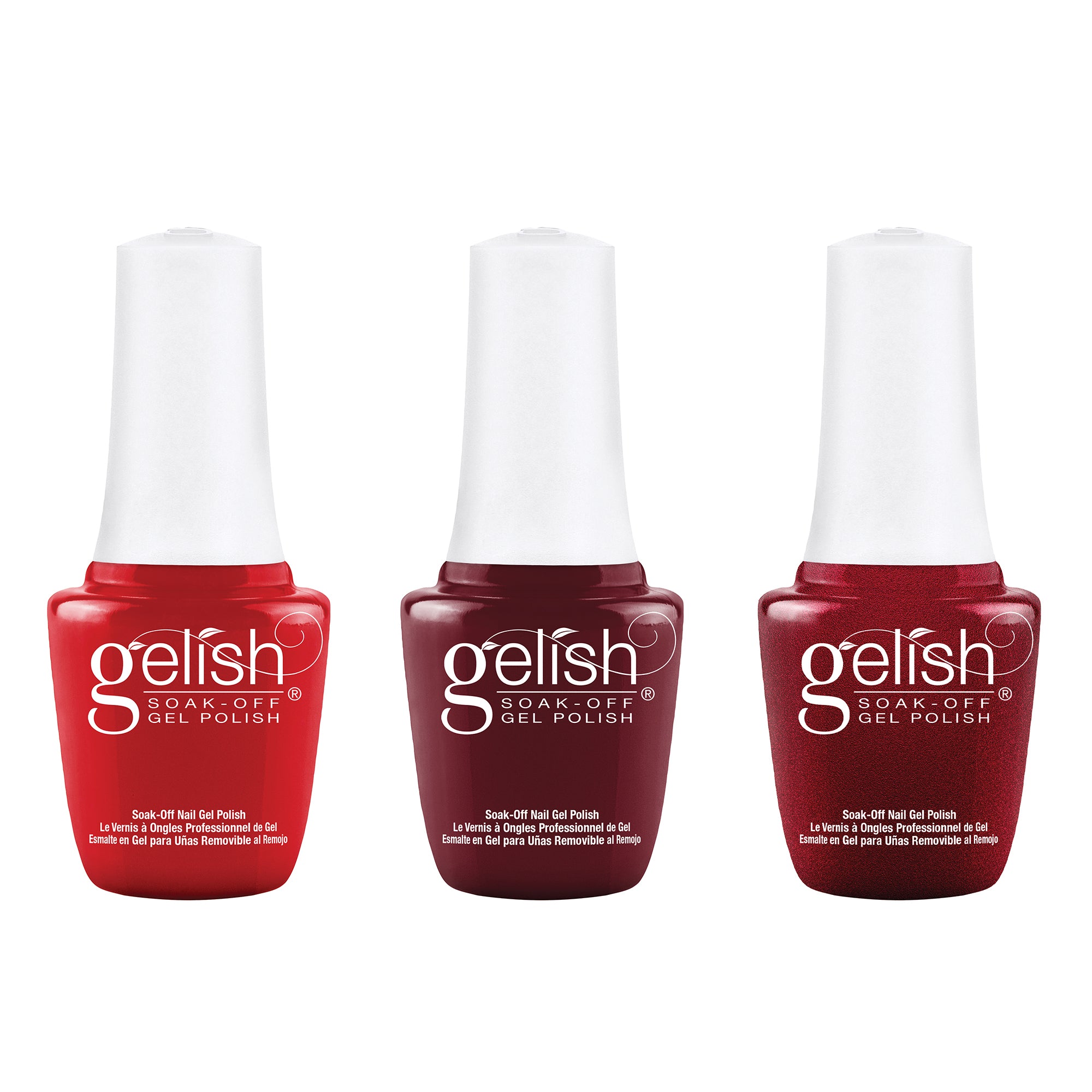 Gelish Winter Marilyn 9mL Polish Set, 6 Colors with 330 Count 3 Type Nail Kit