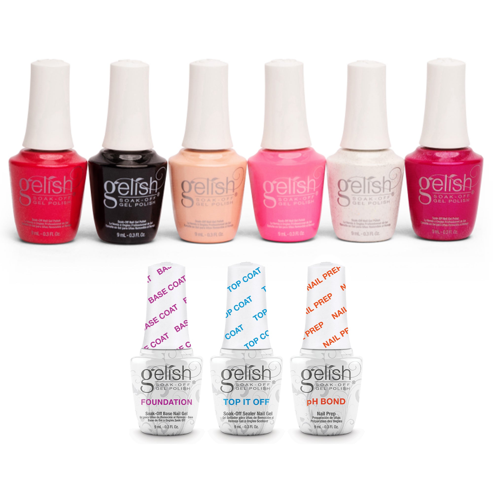 Gelish Terrific Trio Soak Off Gel Nail Polish w/ Forever Fabulous Collection - VMInnovations