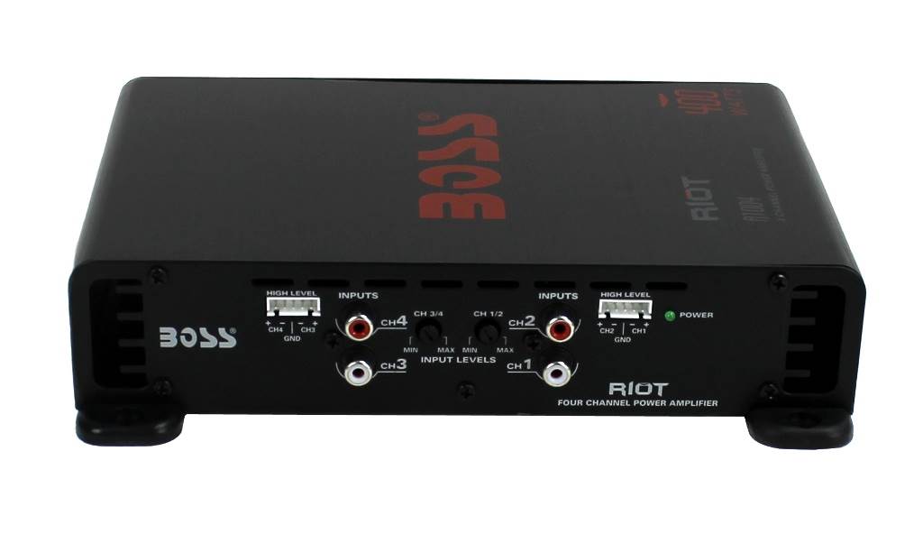 Boss Audio Riot 400W 4 Channel Car Power Amplifier Mosfet Transister (Open Box)