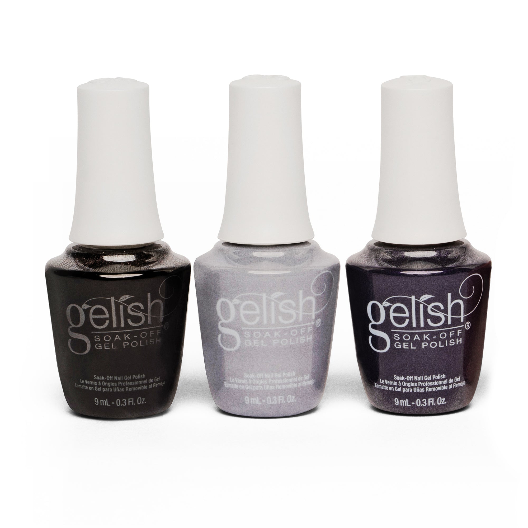Gelish 330 Medium Coffin Stiletto Nail Kit with Polish Sealer and Neutral Set