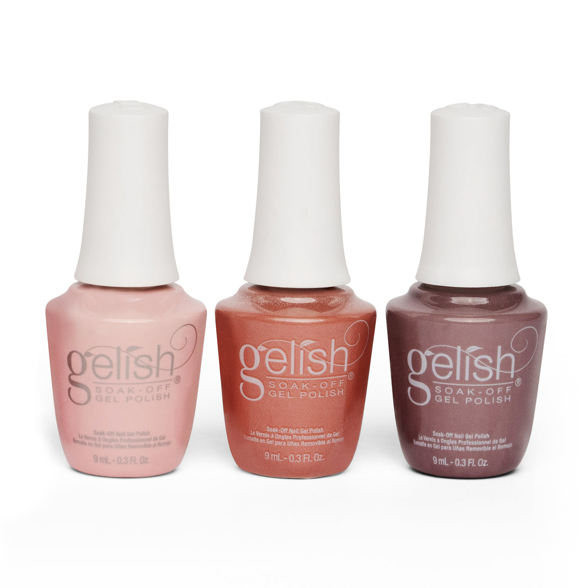 Gelish 330 Medium Coffin Stiletto Nail Kit w/ Polish Sealer & Pretty in Pink Set