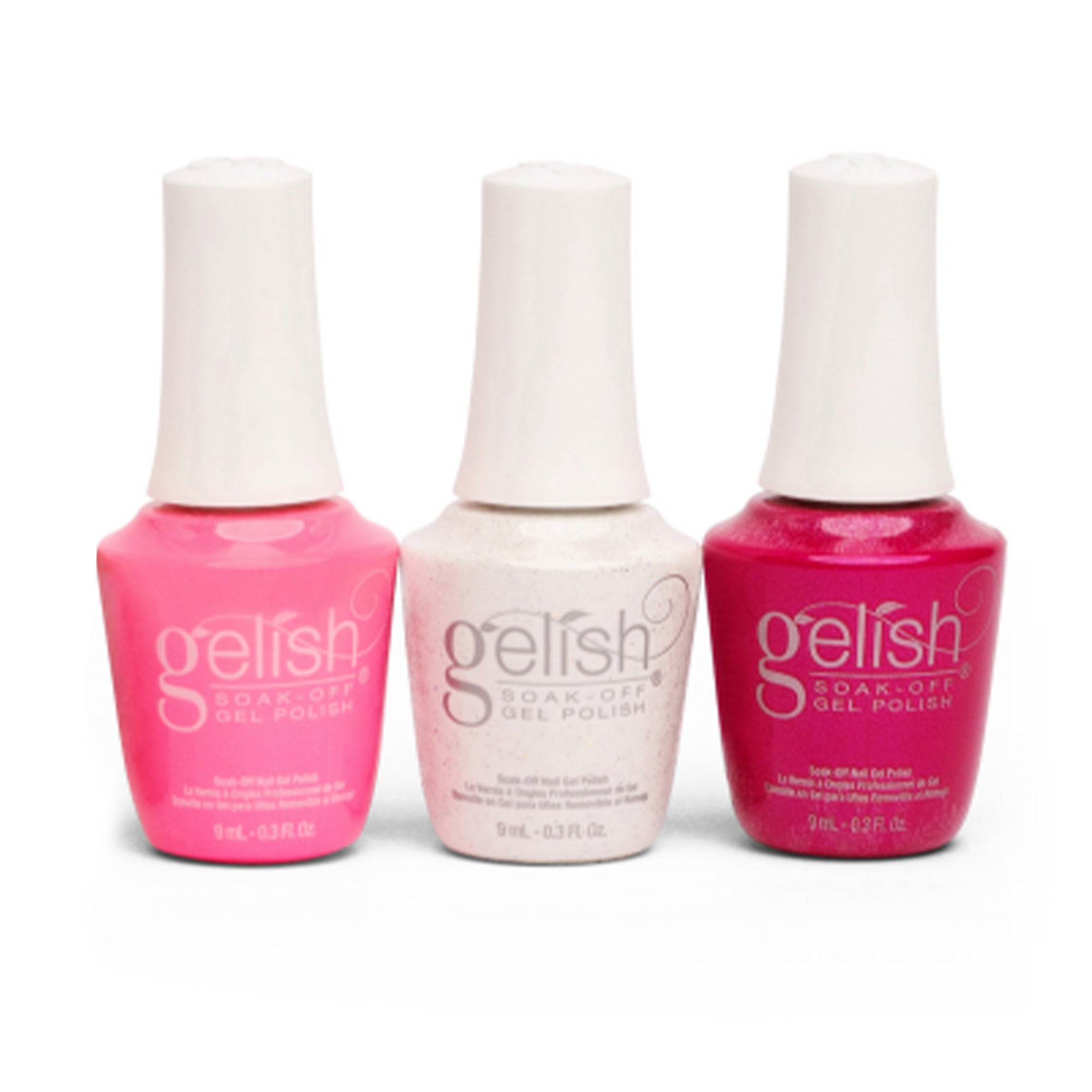 Gelish Medium Coffin Stiletto Nail Kit w/ Polish Sealer & Forever Fabulous Set
