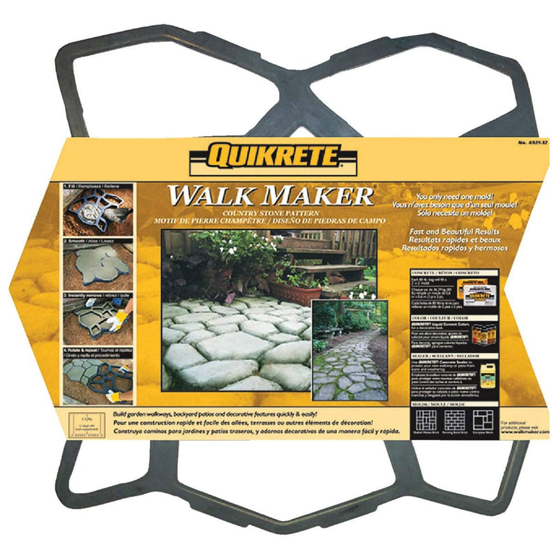 QUIKRETE 24 x 24 Inch Reusable Country Block Concrete Stamp Pathway Walk Maker