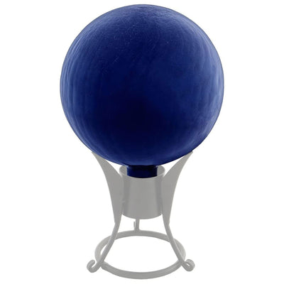 Achla Designs 10 Inch Gazing Glass Globe Crackle Sphere Garden Ornament, Blue
