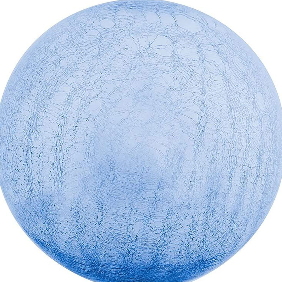 Achla Designs 12 Inch Glass Crackly Globe Sphere Garden Ornament, Blue Lapis