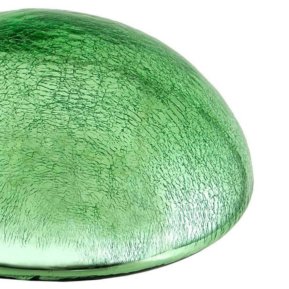Achla Designs Crackle Glass Garden Toadstool Gazing Ball, 9 Inch, Light Green