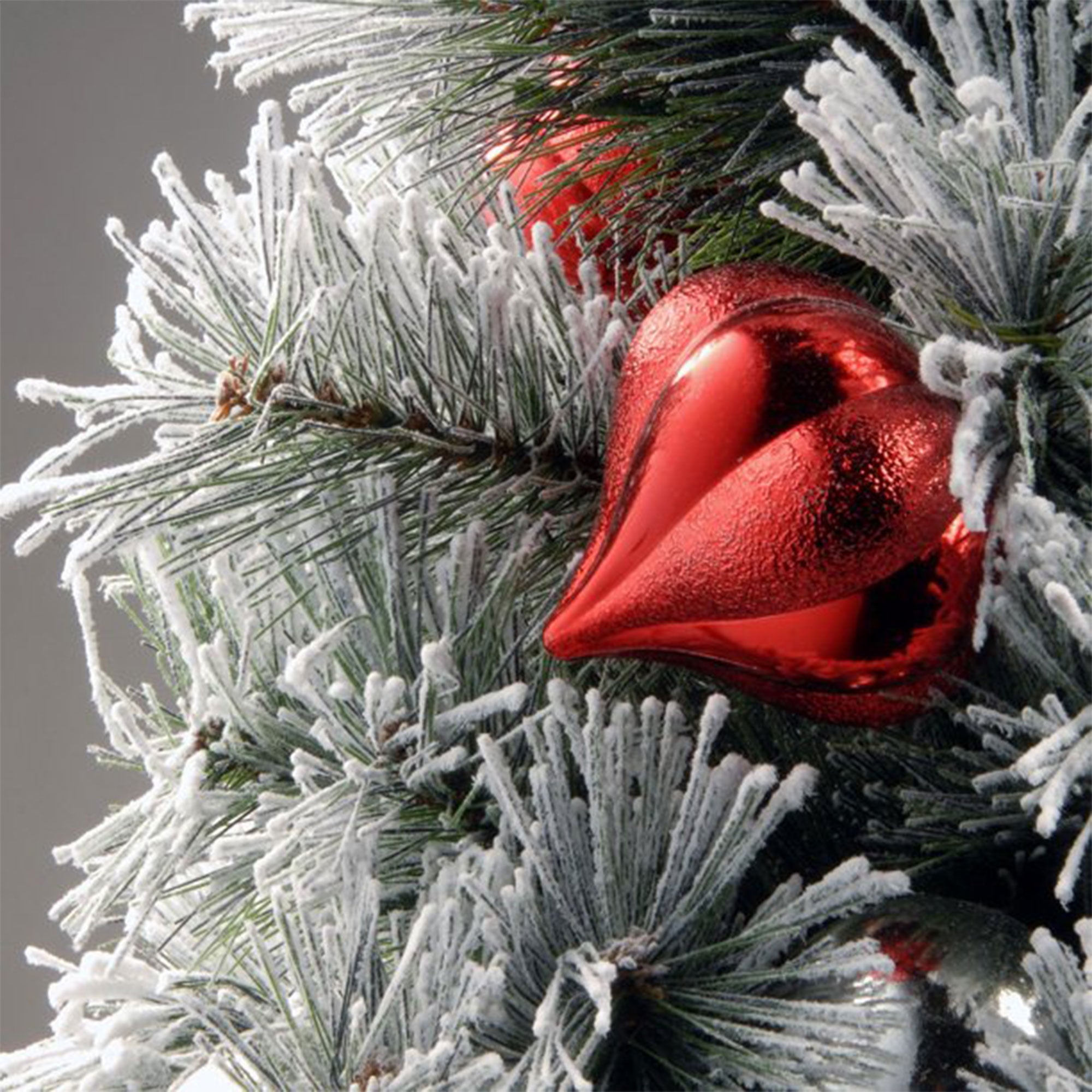 National Tree Company Snowy Bristle Pine 9' Pre-Lit Garland, Lights, & Ornaments