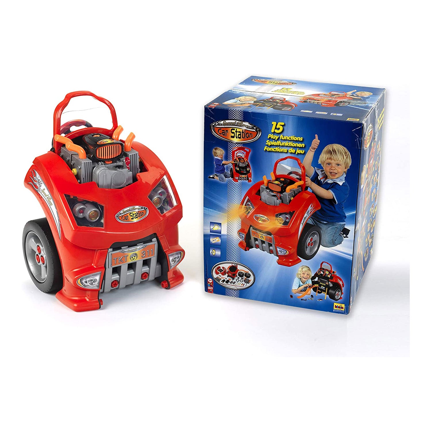 Theo Klein Interactive Toy Car and Engine Service Station Play Set (For Parts) - VMInnovations