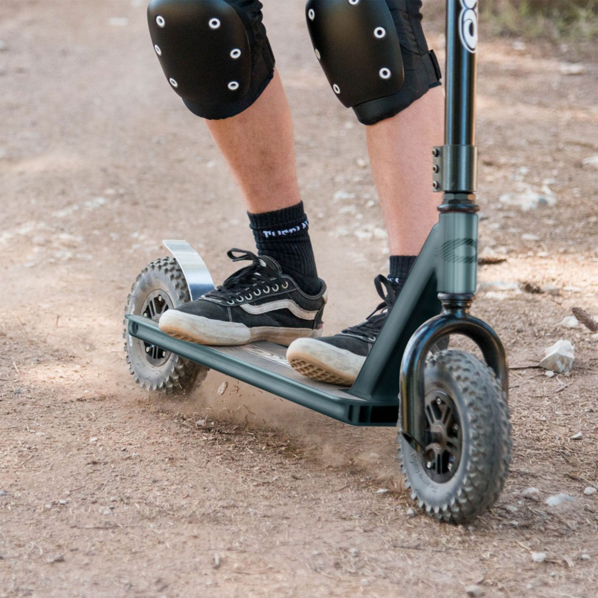 Osprey All Terrain Adult Dirt Trail Scooter with Chunky Off Road Tires, Gray