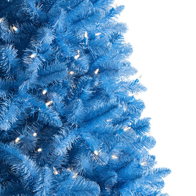 Treetopia It's Azure Thing Blue 5 Foot Artificial Prelit Christmas Tree w/ Stand