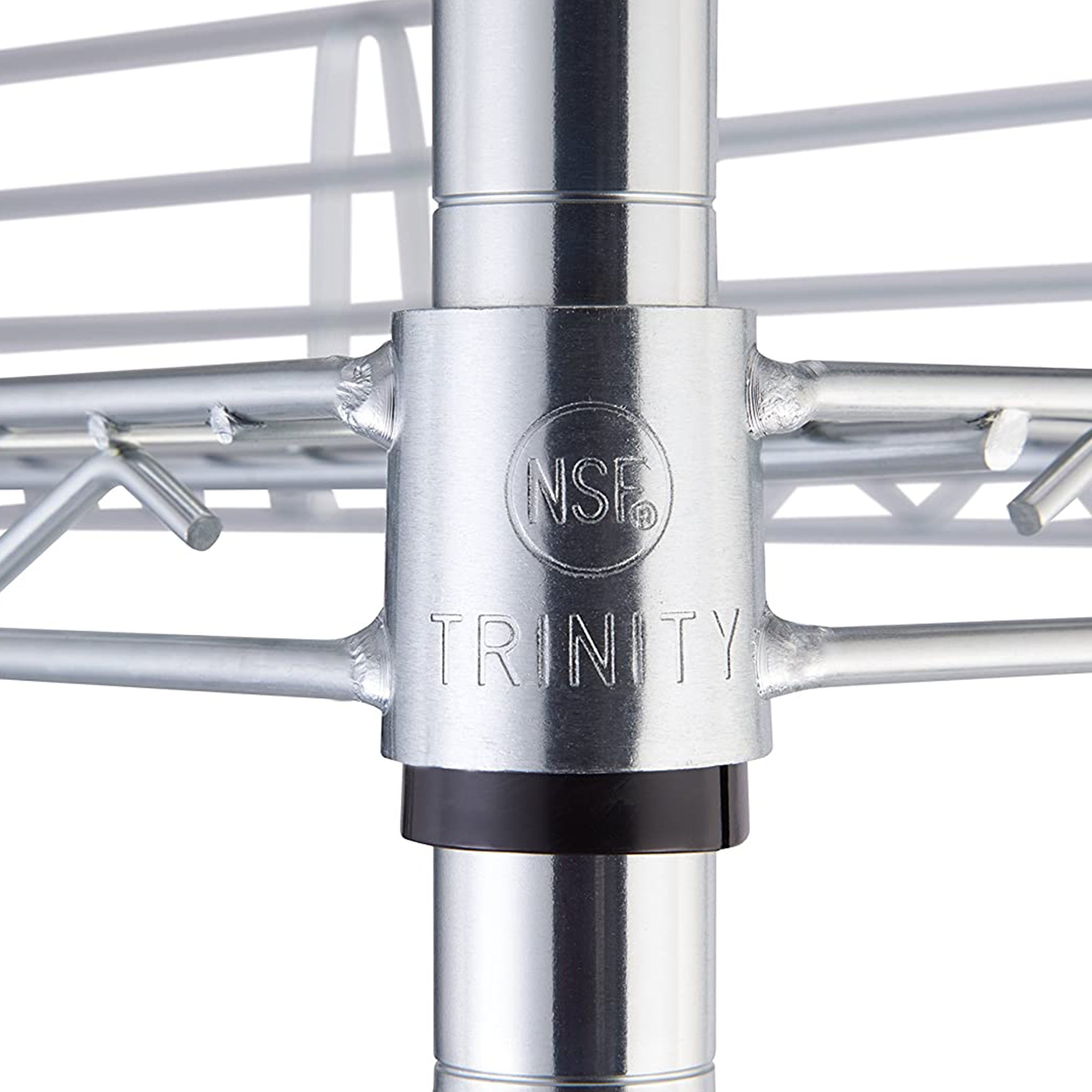 TRINITY EcoStorage Heavy Duty 6 Tier Adjustable Wire Shelving w/ Wheels, Chrome - VMInnovations