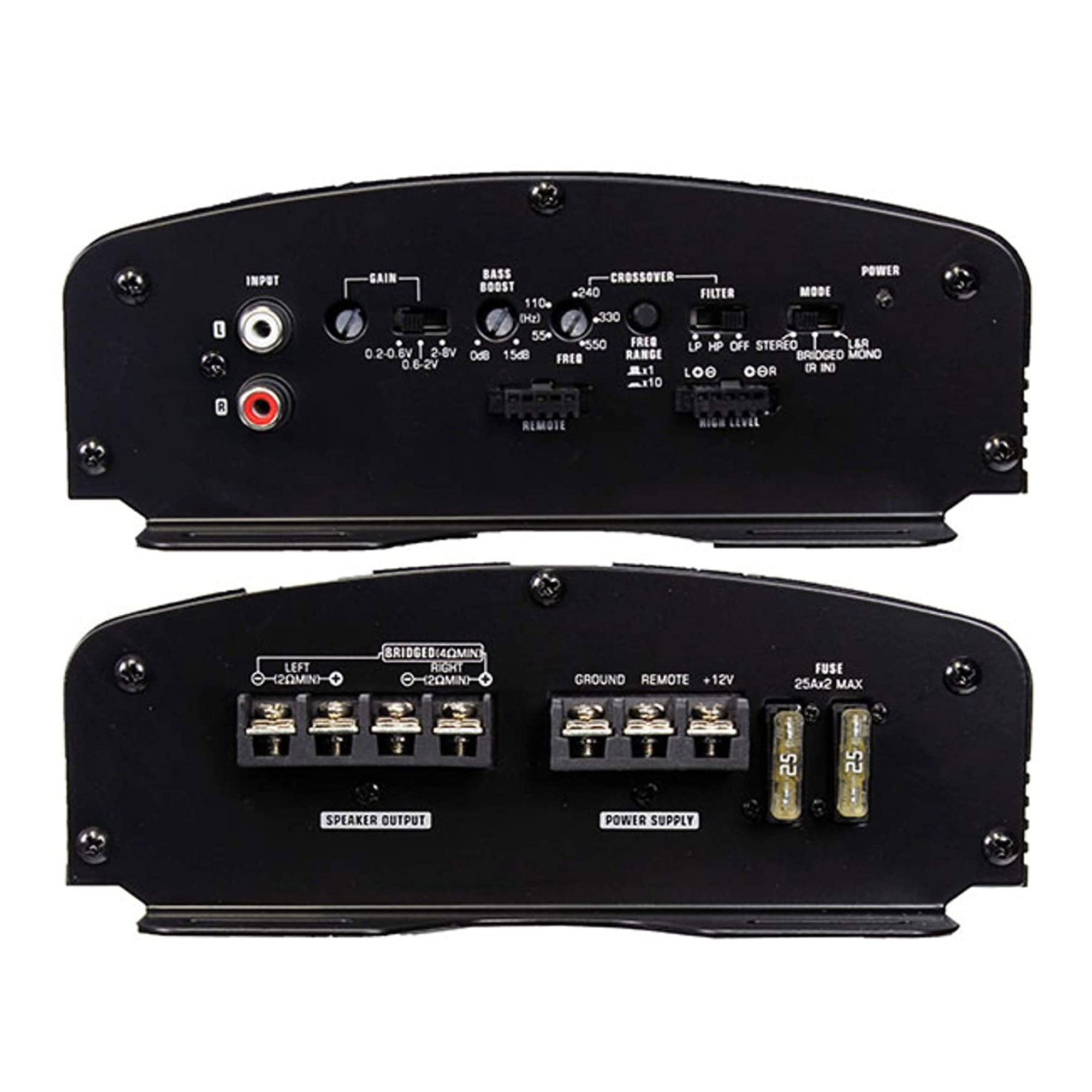 Audiopipe Class AB Amp, 6 Inch Stereo Speaker (2 Pack), and Soundstorm Wire Kit - VMInnovations