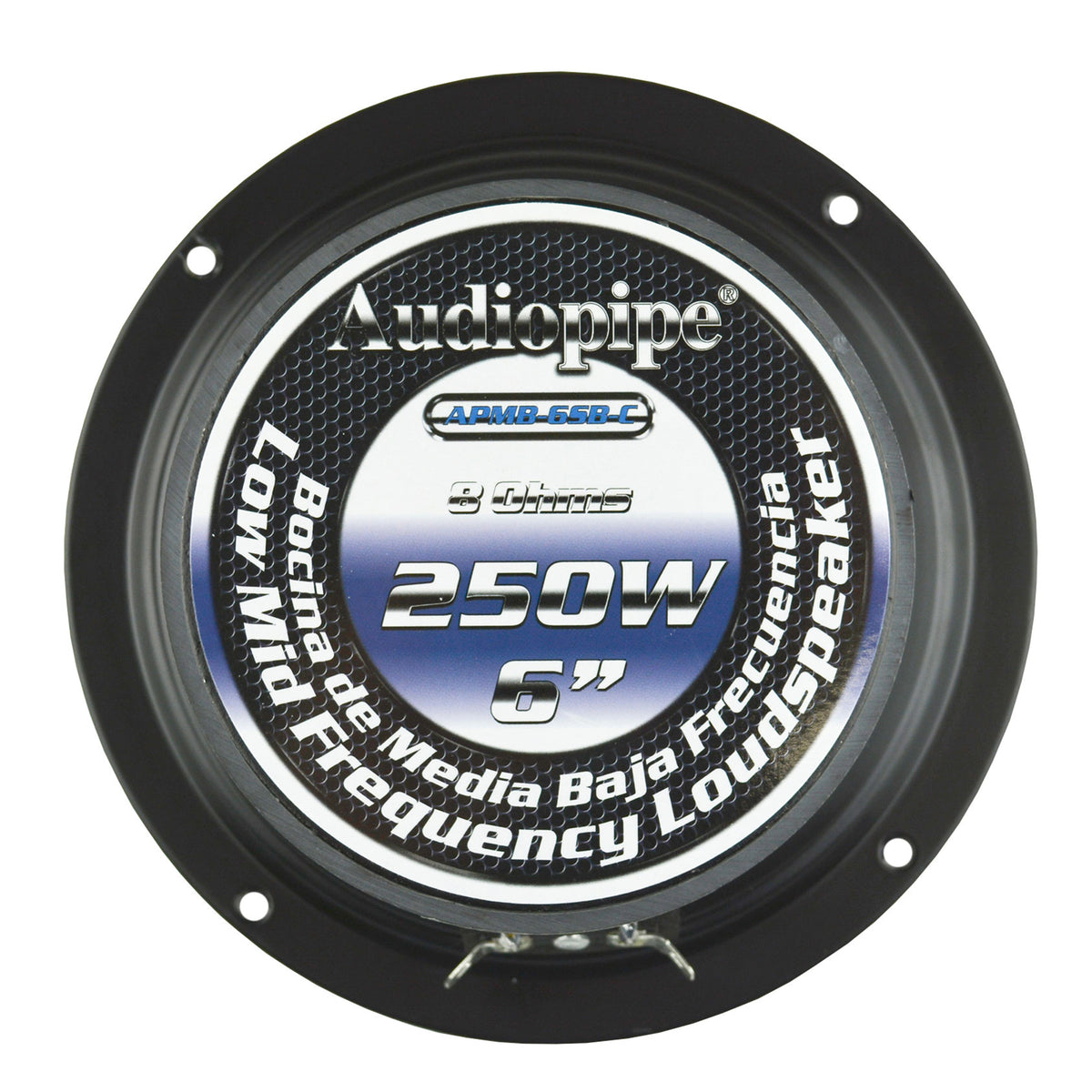 Audiopipe Class AB Amp, 6 Inch Stereo Speaker (2 Pack), and Soundstorm Wire Kit