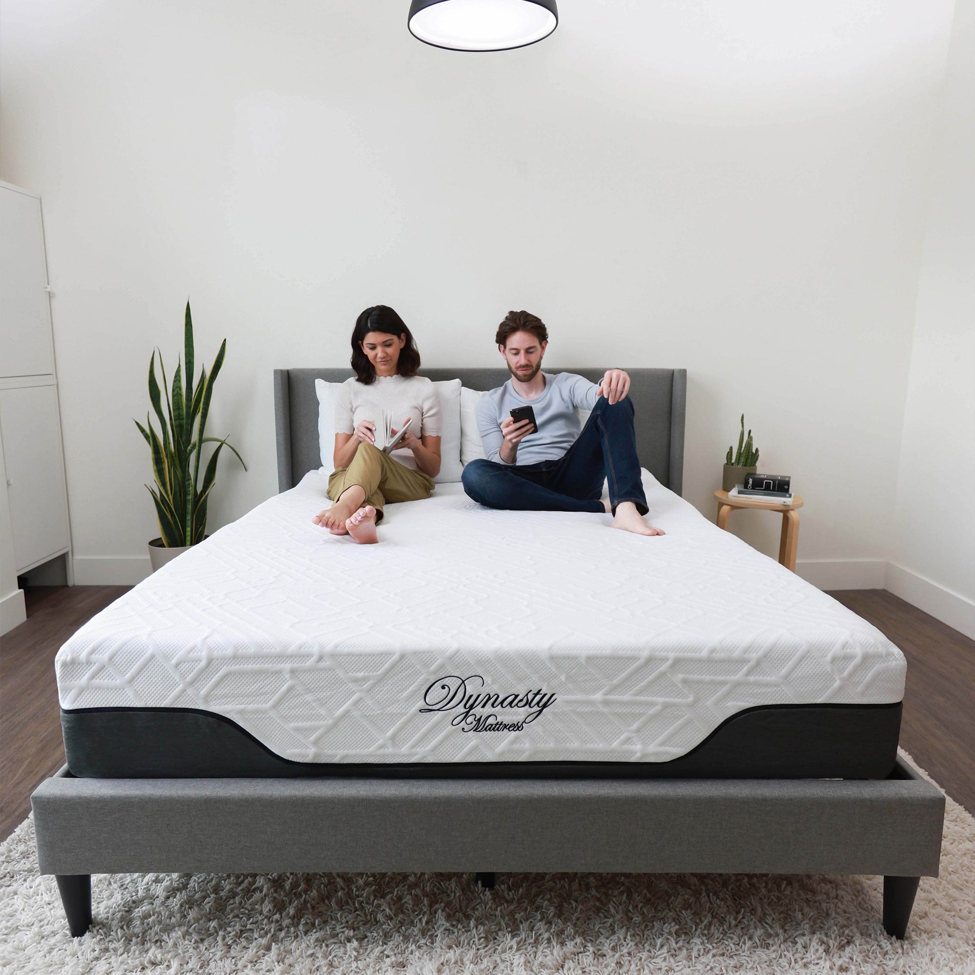 Dynasty Mattress 12 In CoolBreeze Gel Memory Foam Mattress with Cover (Open Box) - VMInnovations