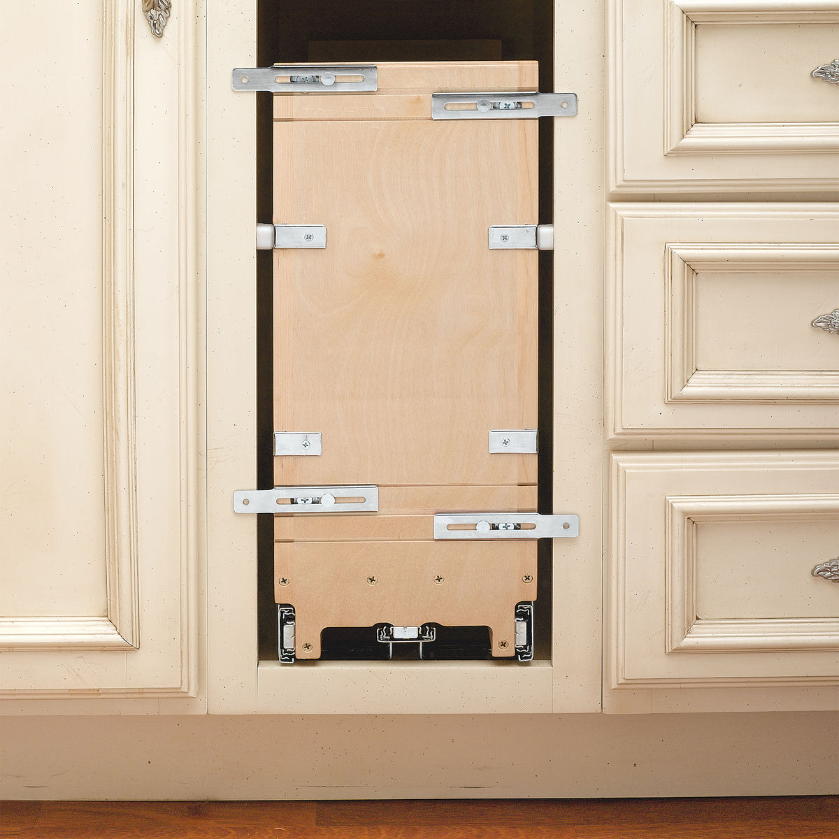 Rev-A-Shelf 447-BC-5C Pull Out Kitchen Cabinet Organizer with Pan & Tray Divider
