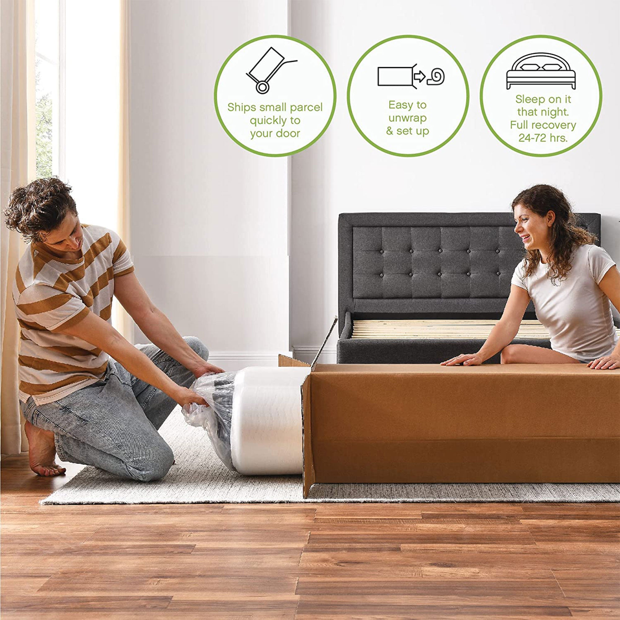Classic Brands 14 Inch Tall Gramercy Gel Memory Foam Innerspring Mattress, Queen