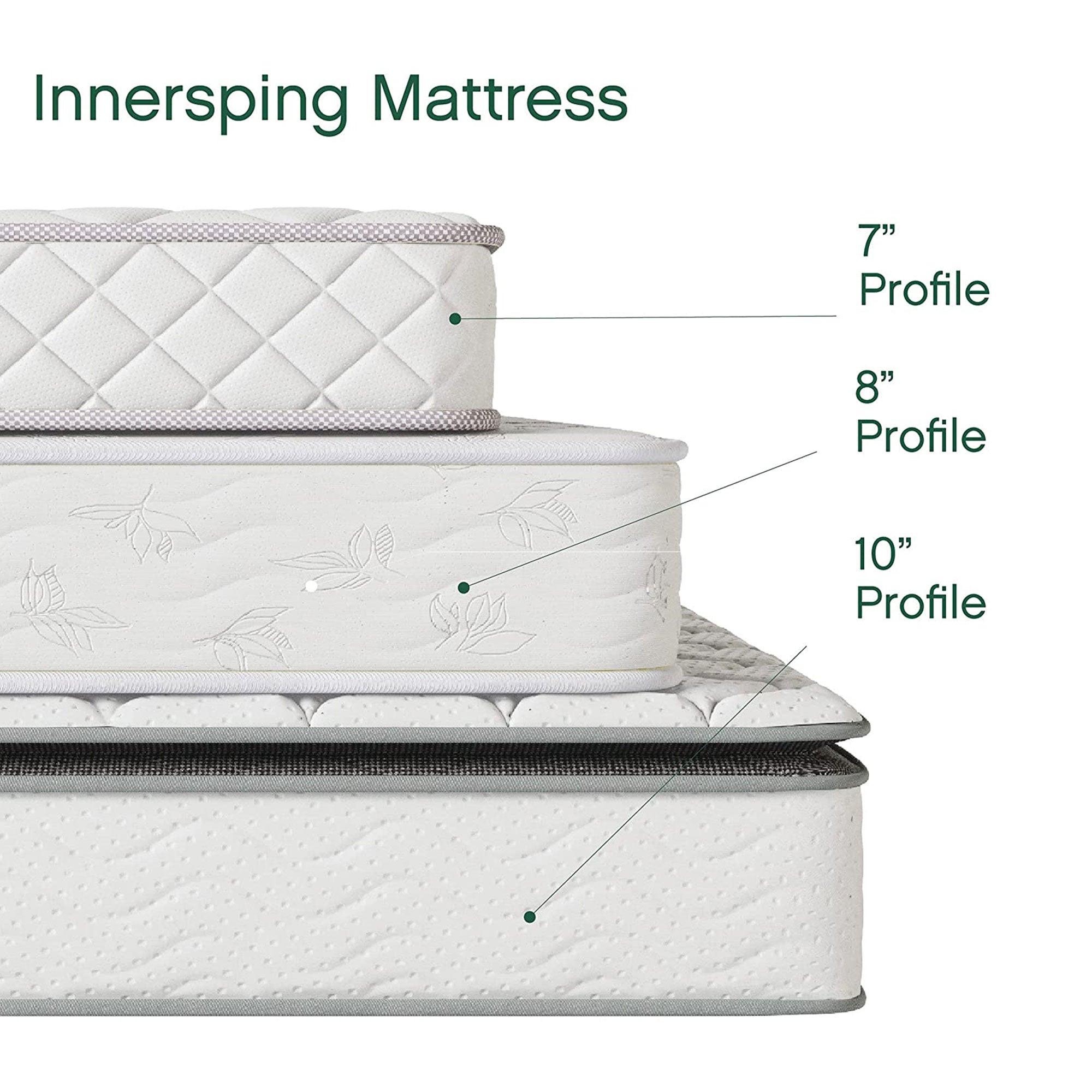 Classic Brands 8 Inch Advantage Firm Wrapped Innerspring Coil Mattress, Queen