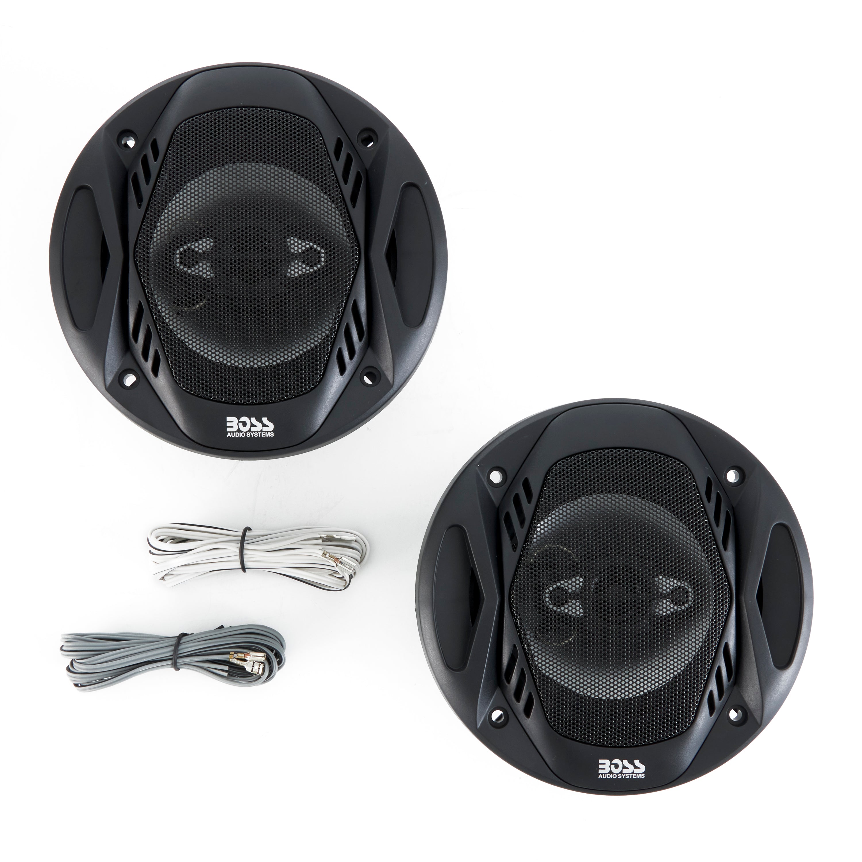 BOSS NX524 5.25" 300W 4-Way Car Coaxial Speakers Stereo Black 4 Ohm (4 Pack)