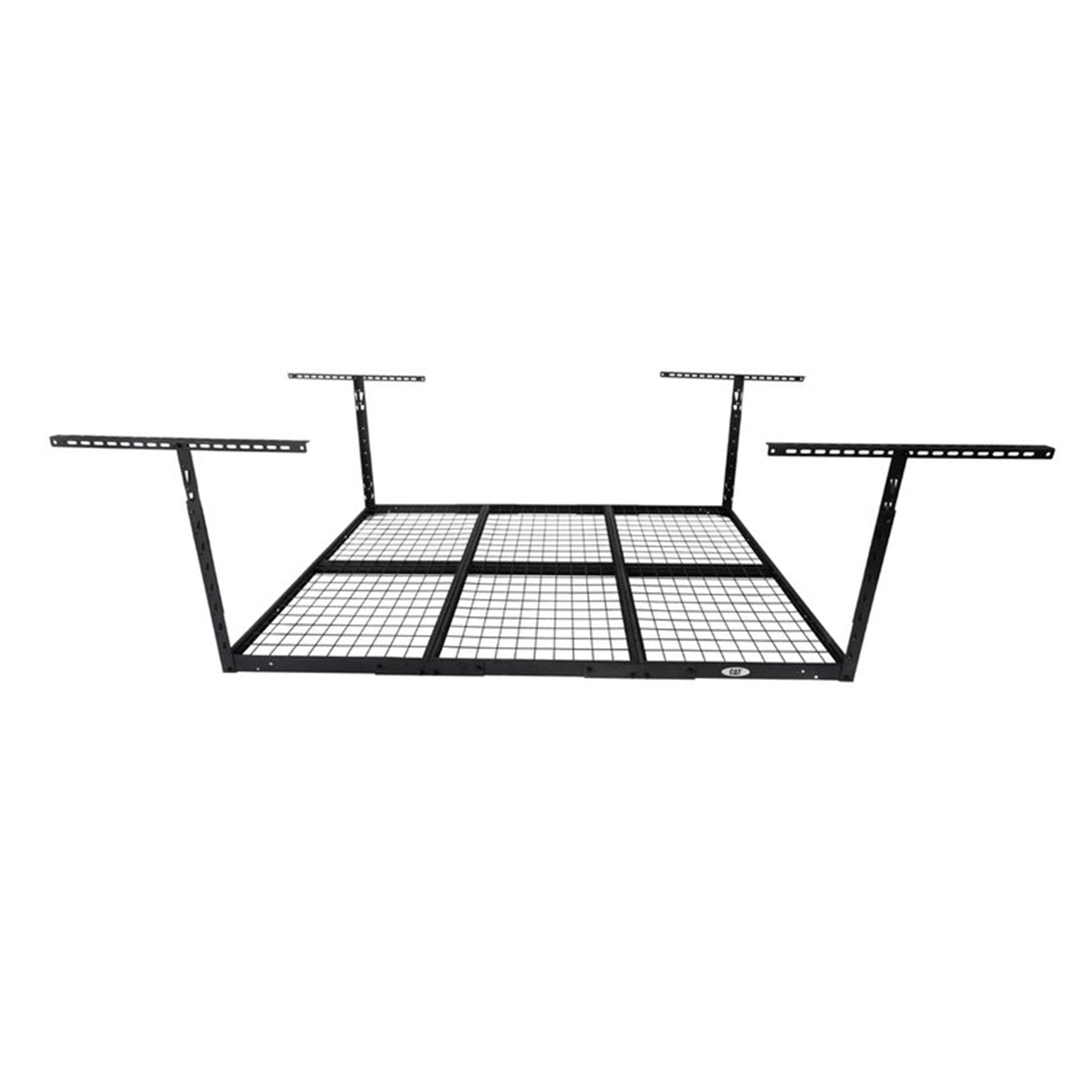 Steel Adjustable Garage Ceiling Storage Rack System, Black (Open Box) - VMInnovations