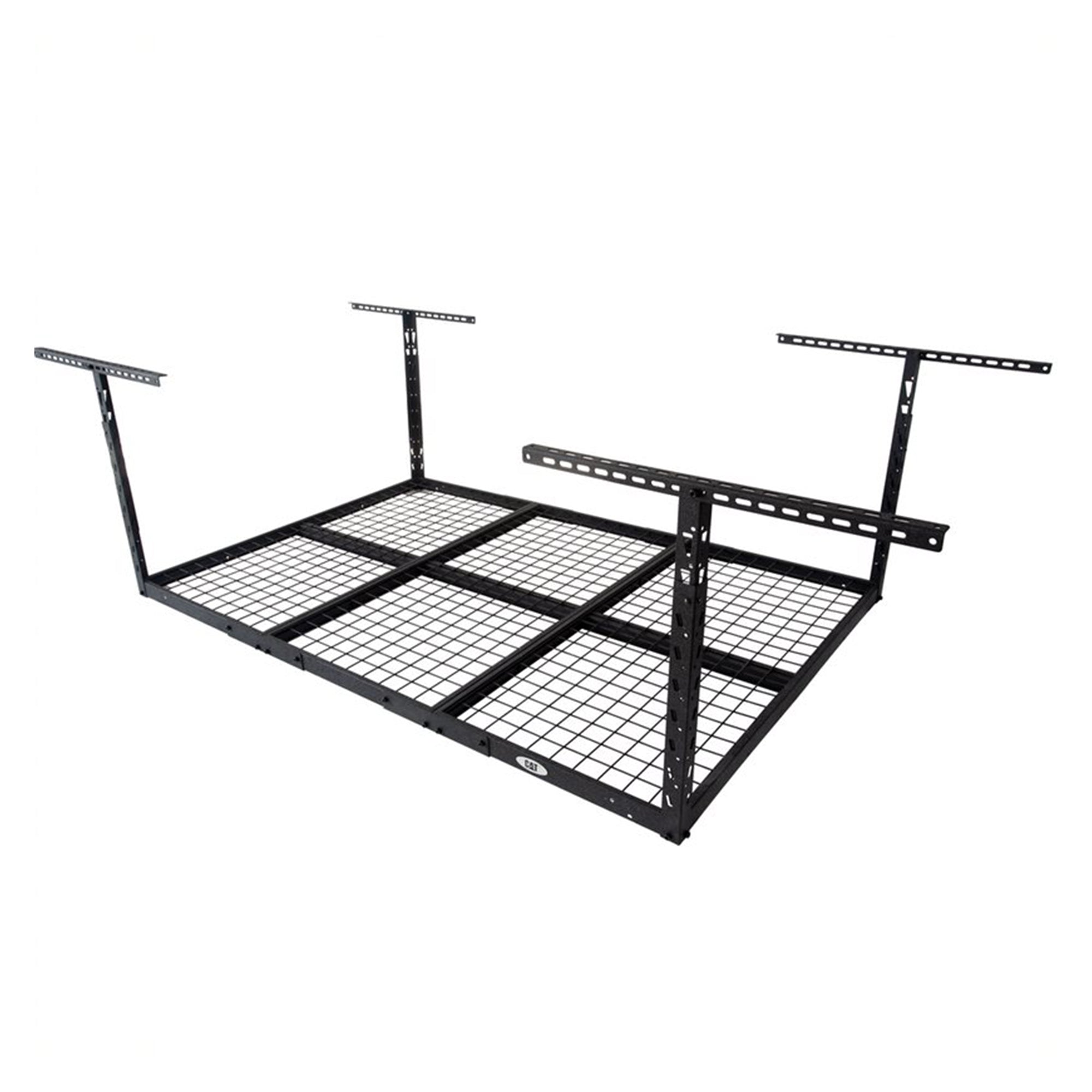 Steel Adjustable Garage Ceiling Storage Rack System, Black (Open Box) - VMInnovations