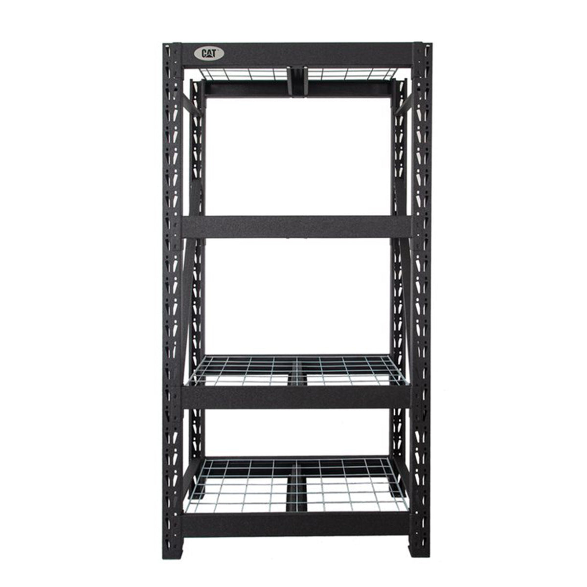 CAT 72 Inch x 36 Inch Industrial Heavy Duty 4 Tier Adjustable Steel Shelving - VMInnovations
