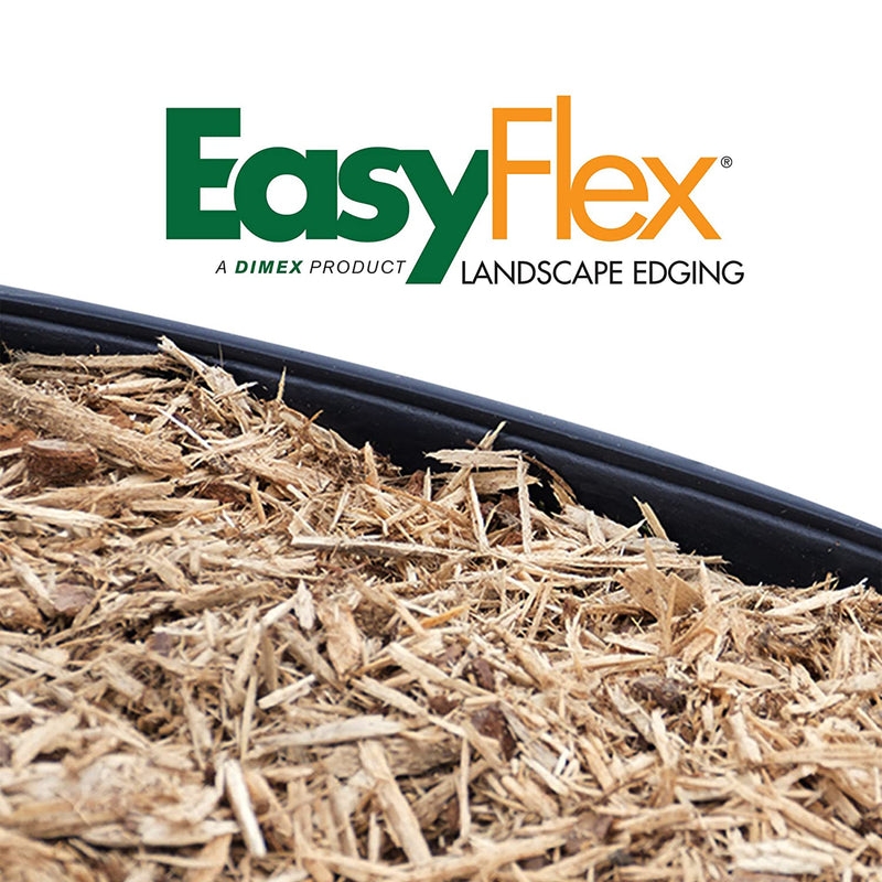 Dimex EasyFlex 3100-20C 20 Foot No Dig Garden Bed Plastic Edging Kit, Black