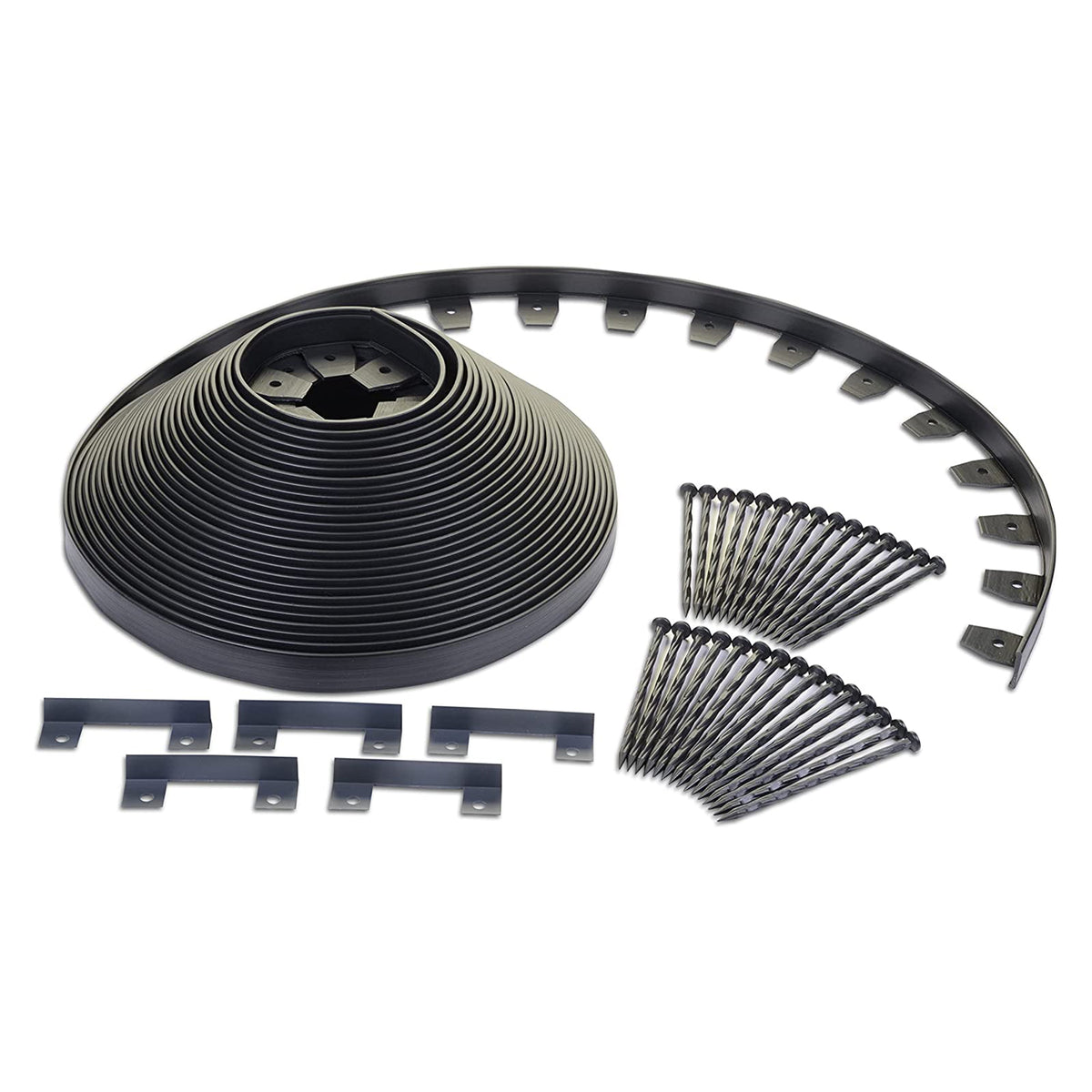 Dimex EasyFlex 3100-100C 100 Foot No Dig Garden Bed Plastic Edging Kit, Black - VMInnovations
