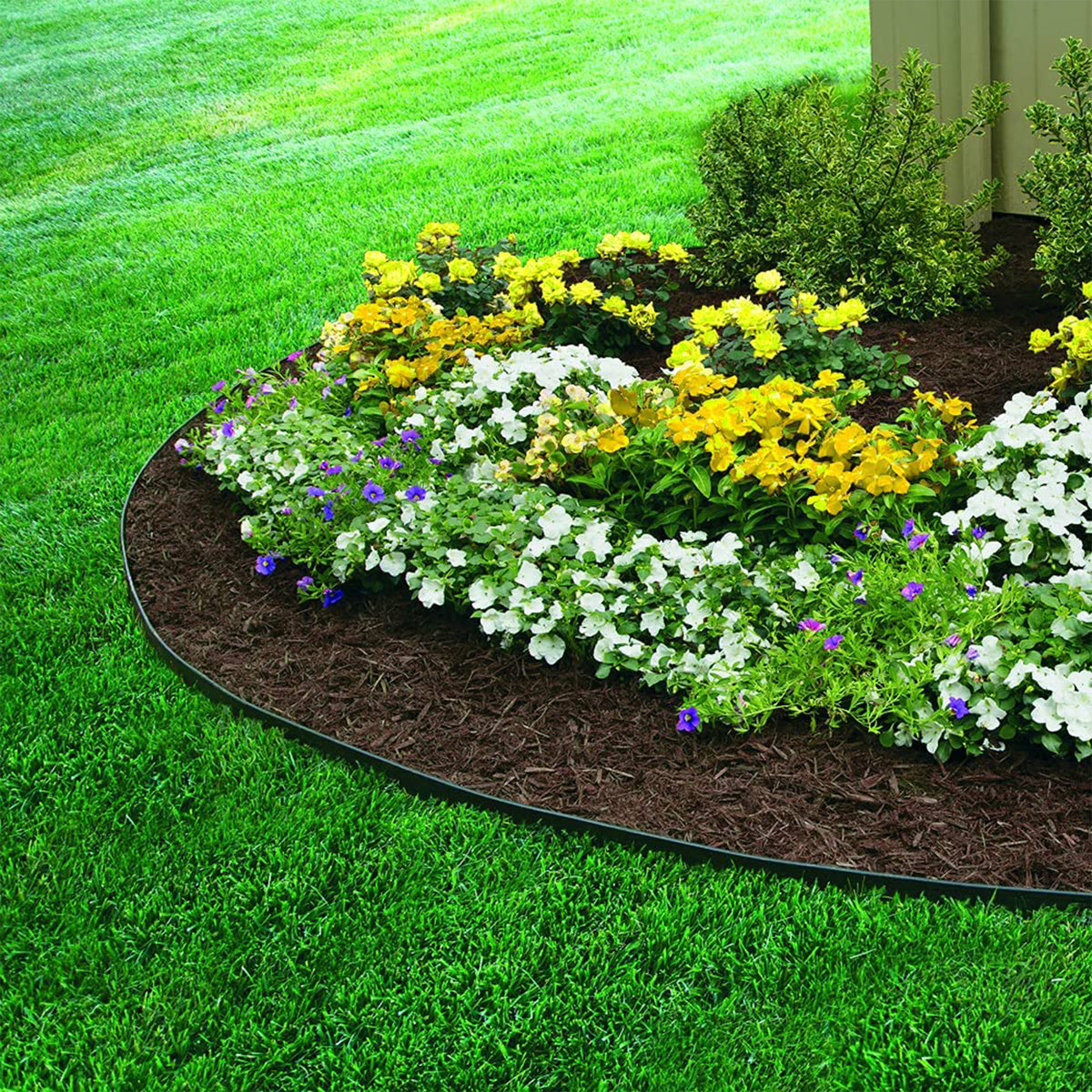 Dimex EasyFlex 3100-100C 100 Foot No Dig Garden Bed Plastic Edging Kit, Black - VMInnovations