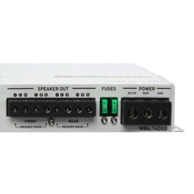 SoundStream MR4.1400D Rubicon Nano Marine 1400 Watt Class D 4 Channel Amplifier