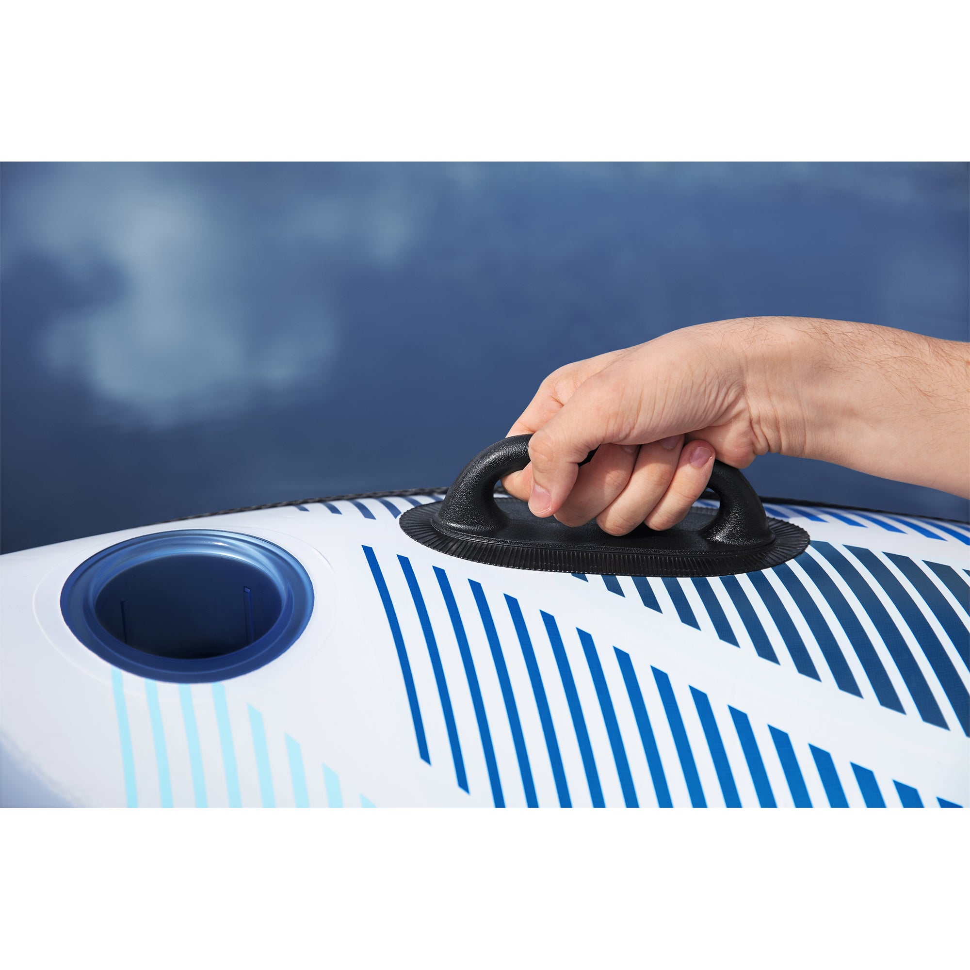 Bestway Hydro Force Rapid Rider Single River Inner Tube, Blue & White (Open Box) - VMInnovations