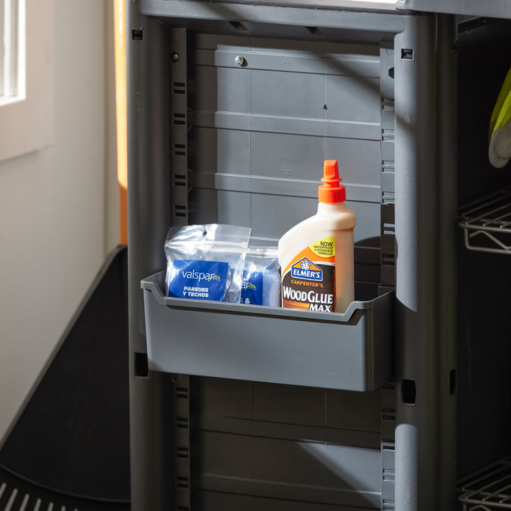 Gracious Living MaxIt Premium 2-Door Adjustable Metal Base Cabinet Organizer - VMInnovations