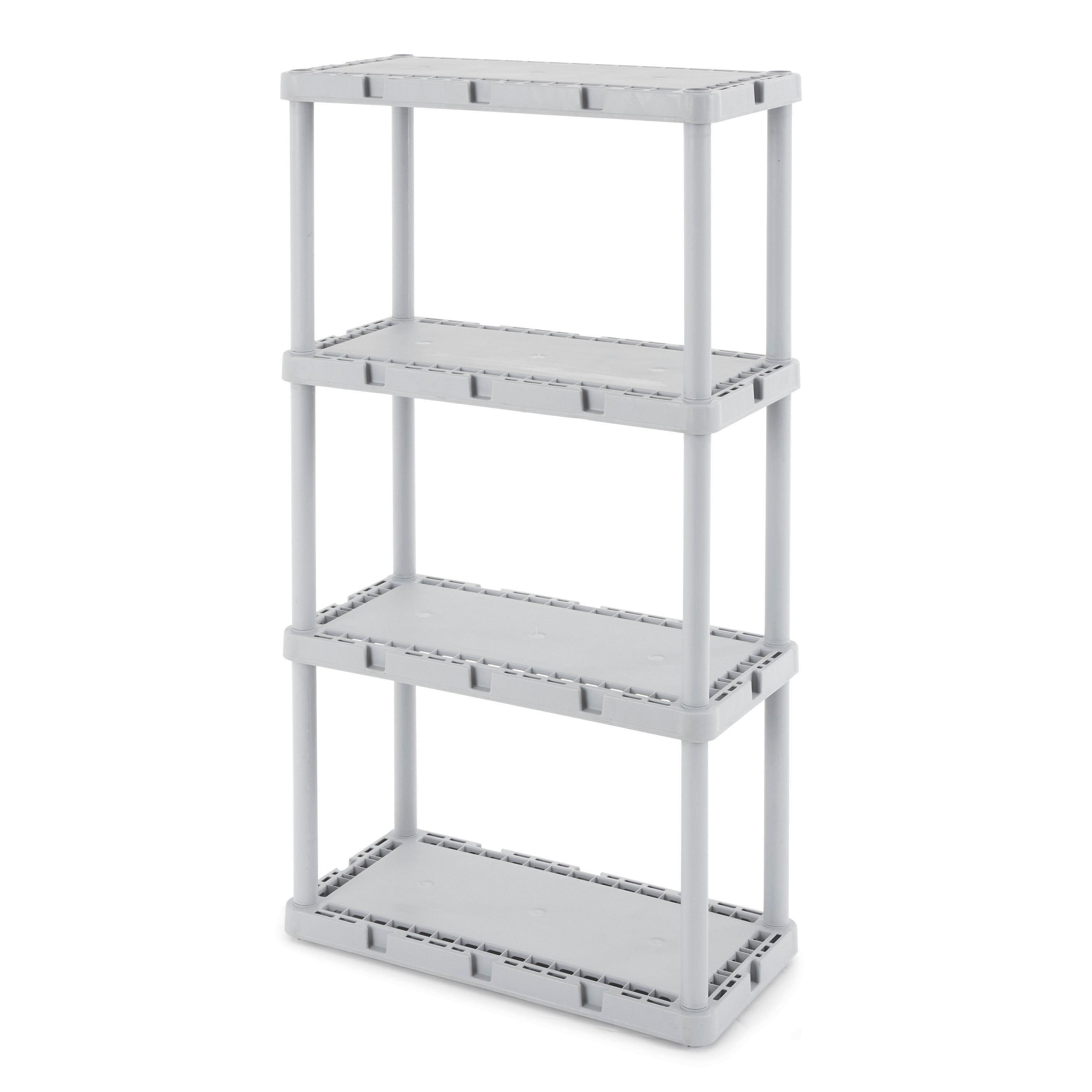 Gracious Living Knect-A-Shelf 4 Tier Light Duty Storage Shelving System (4 Pack)