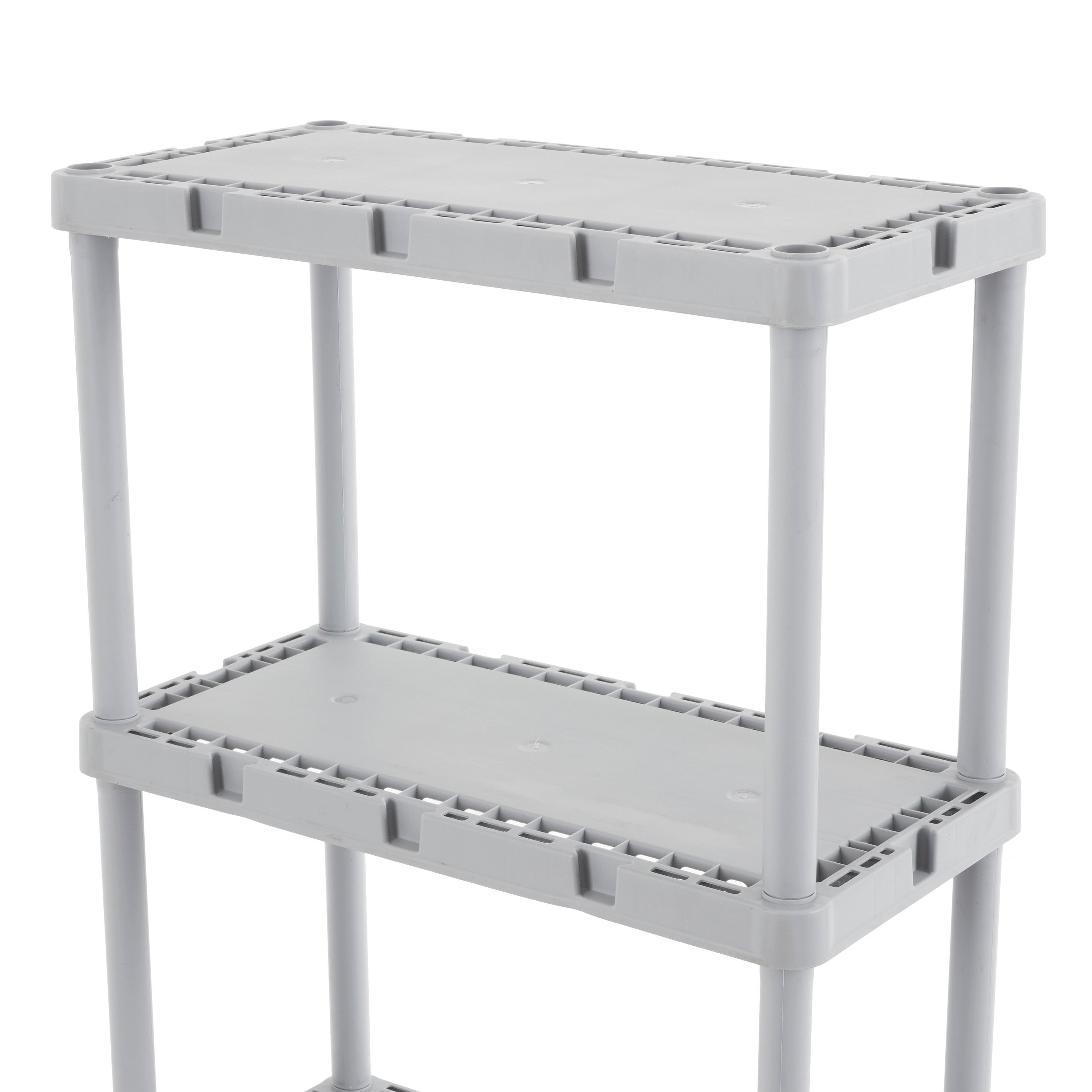 Knect-A-Shelf Fixed Height 4 Shelf Light Duty Storage System (For Parts)