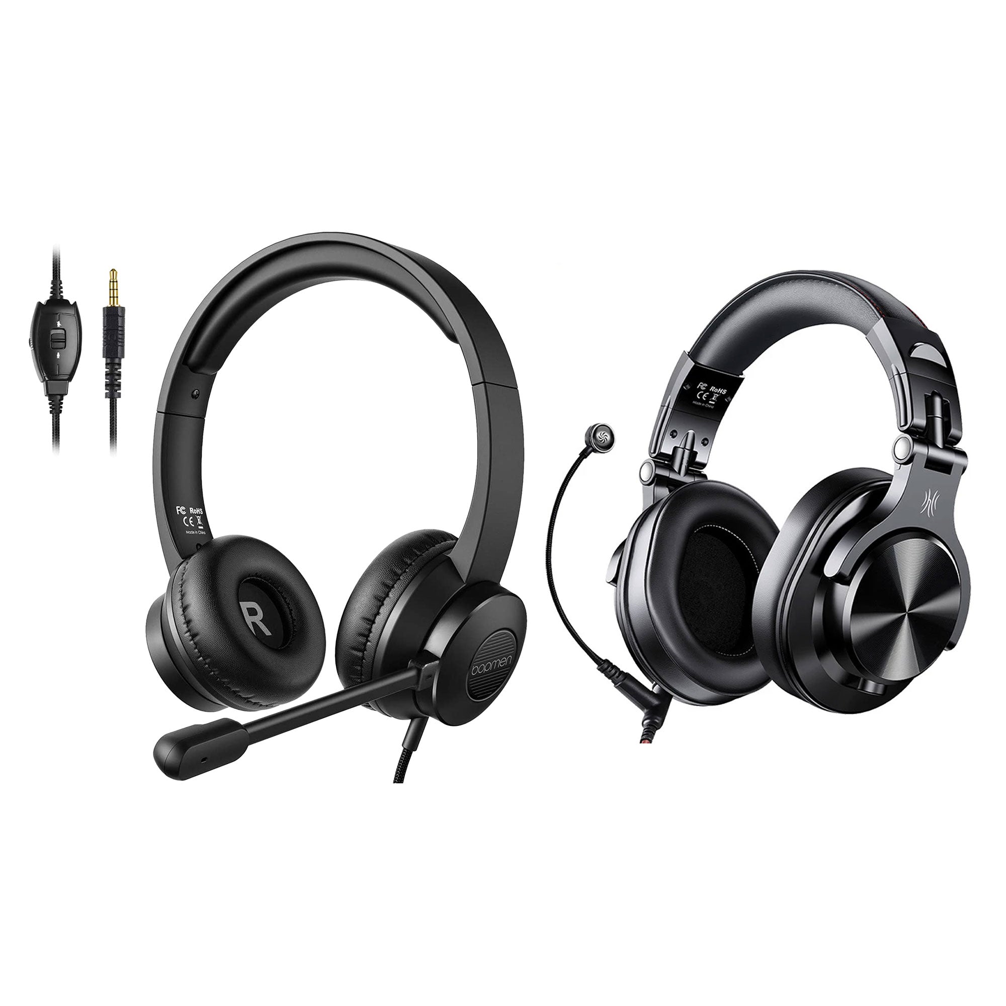 S100 Adjustable Microphone PC Headset with OneOdio A71 Bluetooth Headphones - VMInnovations
