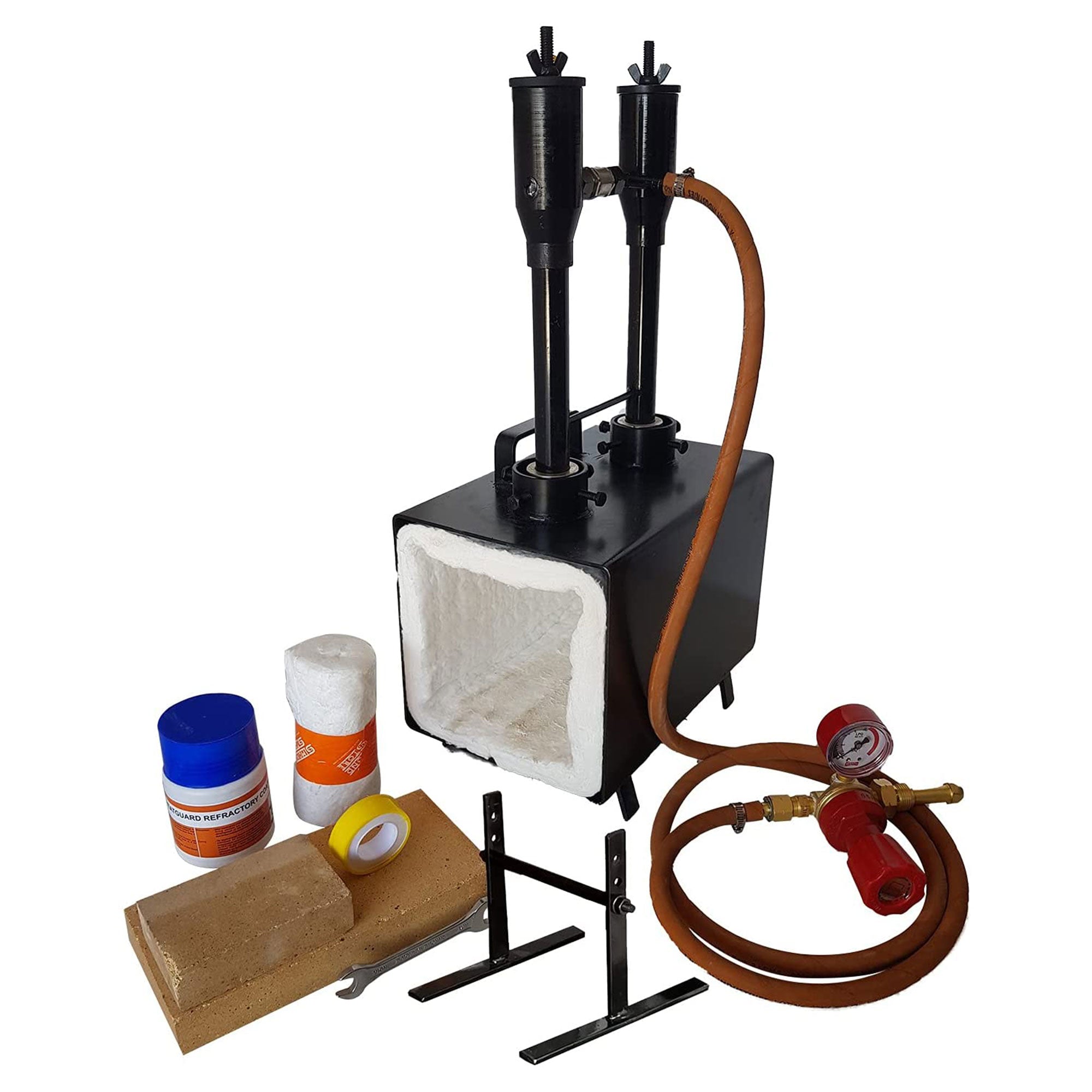 Simond Store PFI-20B Portable Propane Double Burner Rectangular Farrier Forge