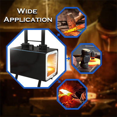 Simond Store Portable Propane Double Burner Rectangular Farrier Forge(For Parts)