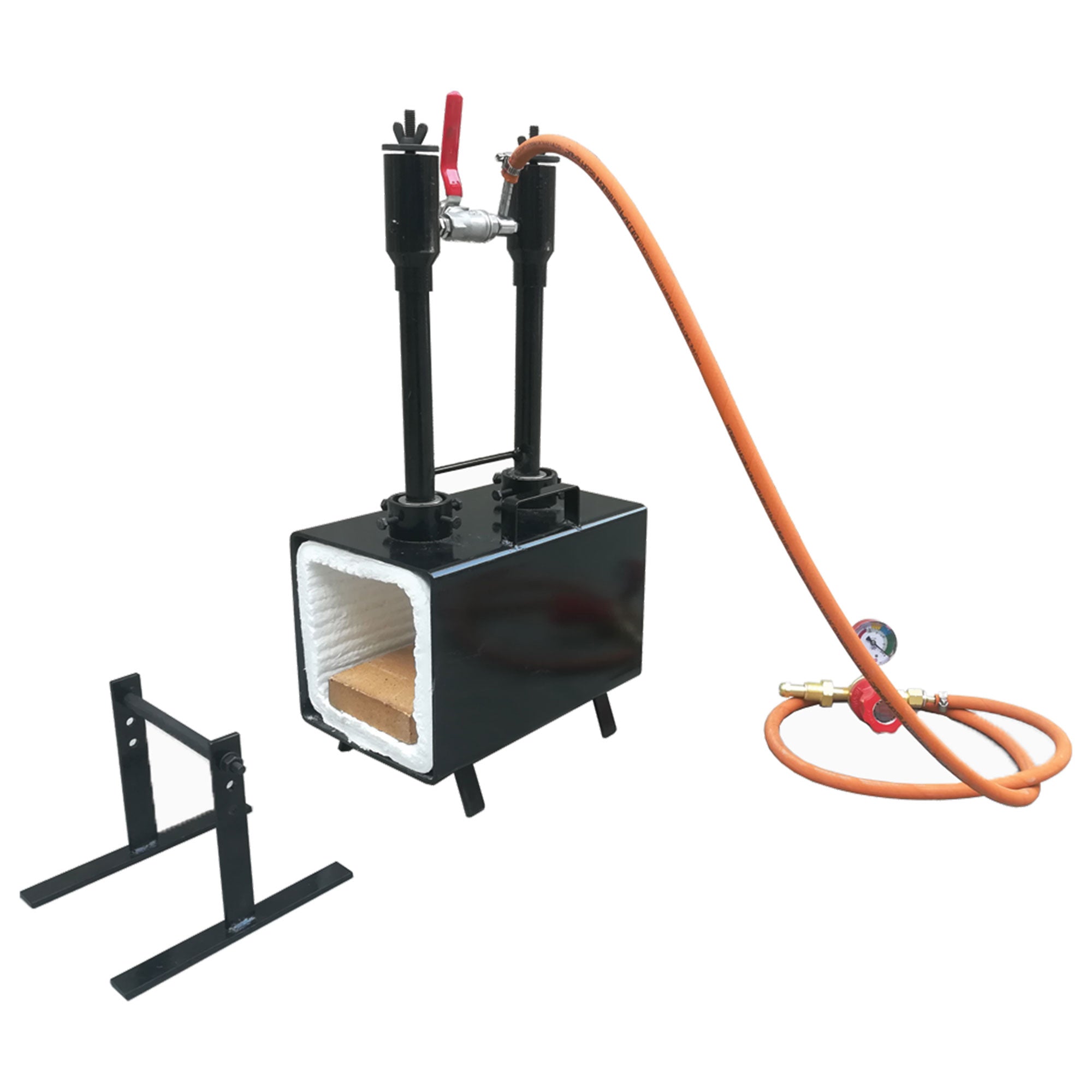 Simond Store PFI-21B Gas Propane Double Burner Rectangular Farrier Forge, Steel