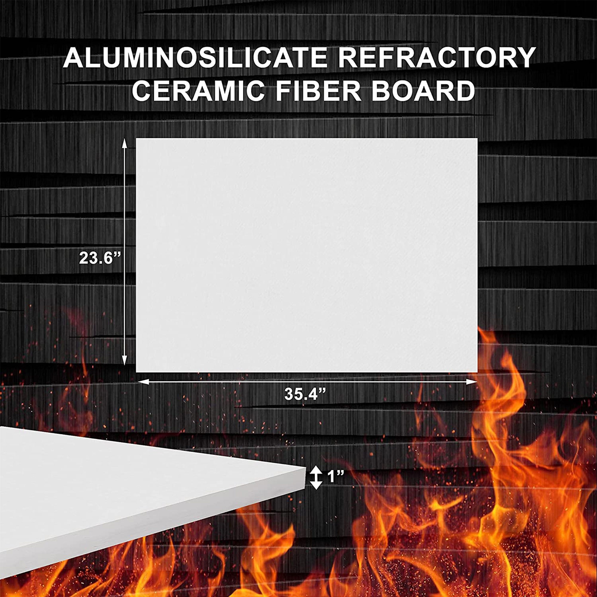 Simond Store VZ4F Ceramic Fiber Board Insulation for Forge, Pizza Oven, and Kiln