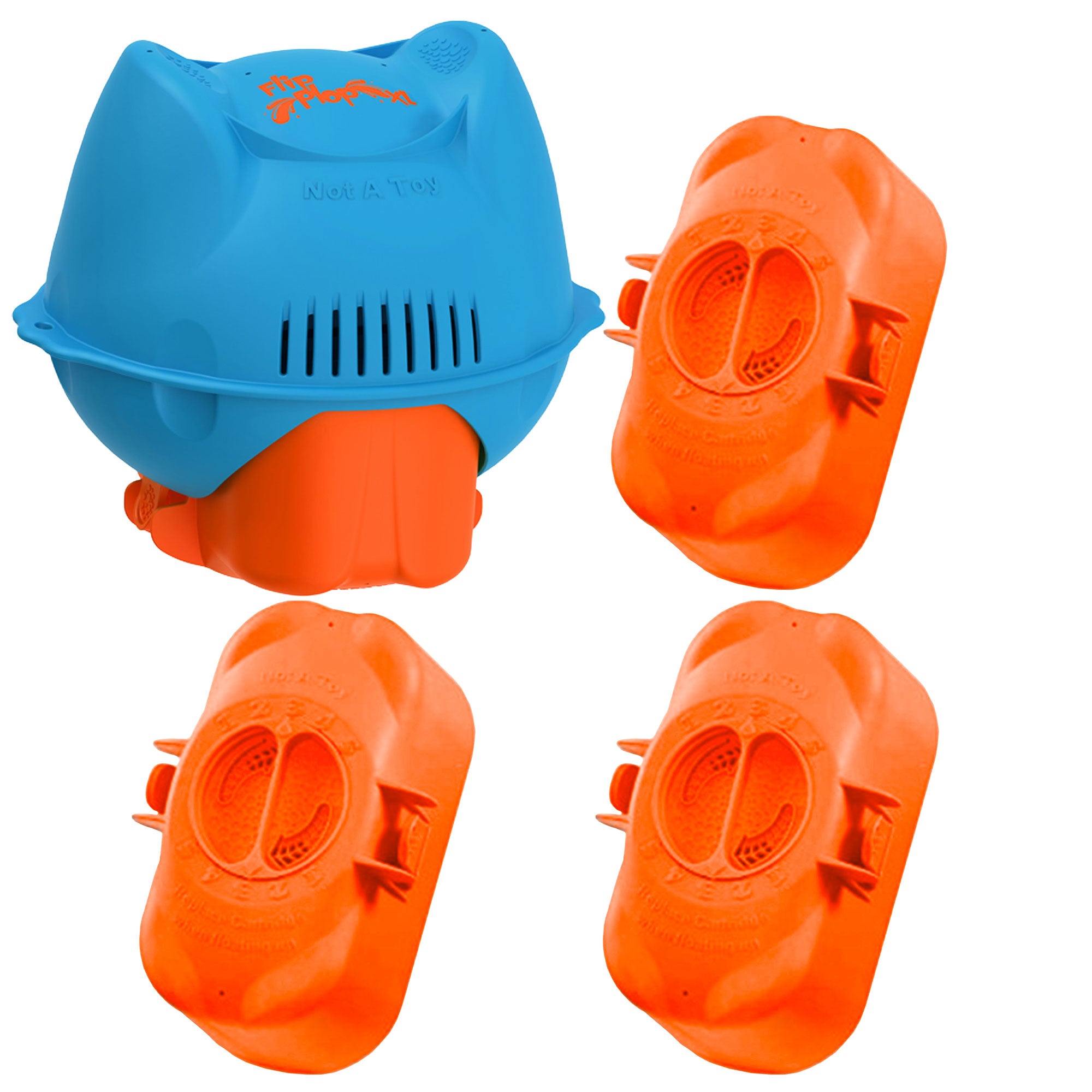 Hey! Cool Pool Flip Plop XL Floating Pool Care with Chlorine Cartridge Refill