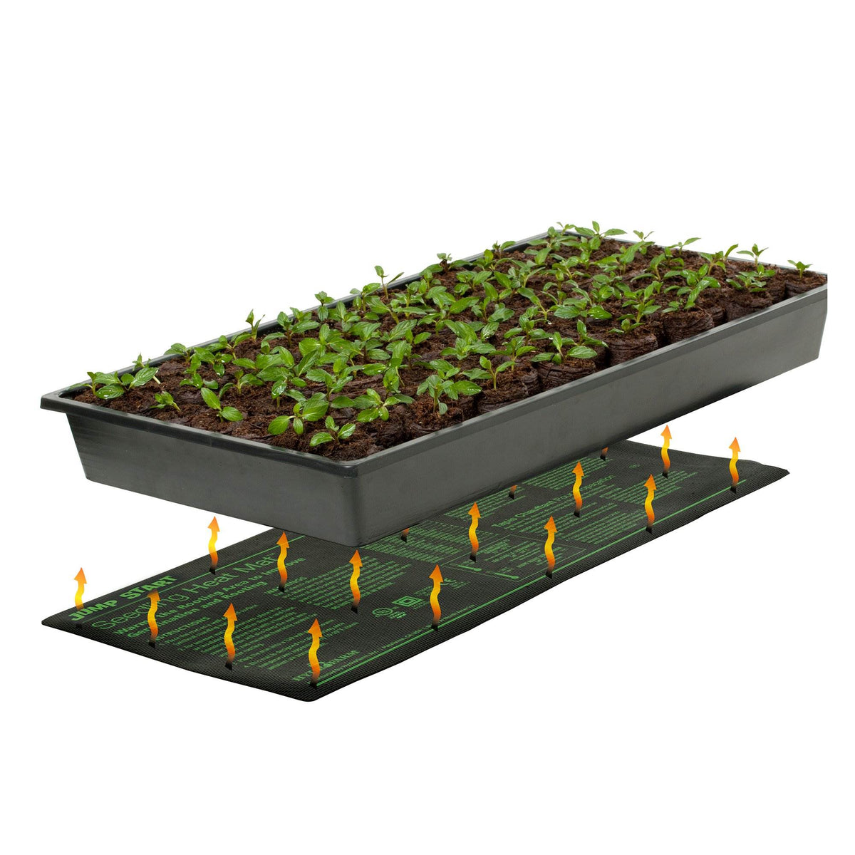 Hydrofarm Jump Start MT10006 19.5 x 9 inches Hydroponic Garden Seedling Heat Mat