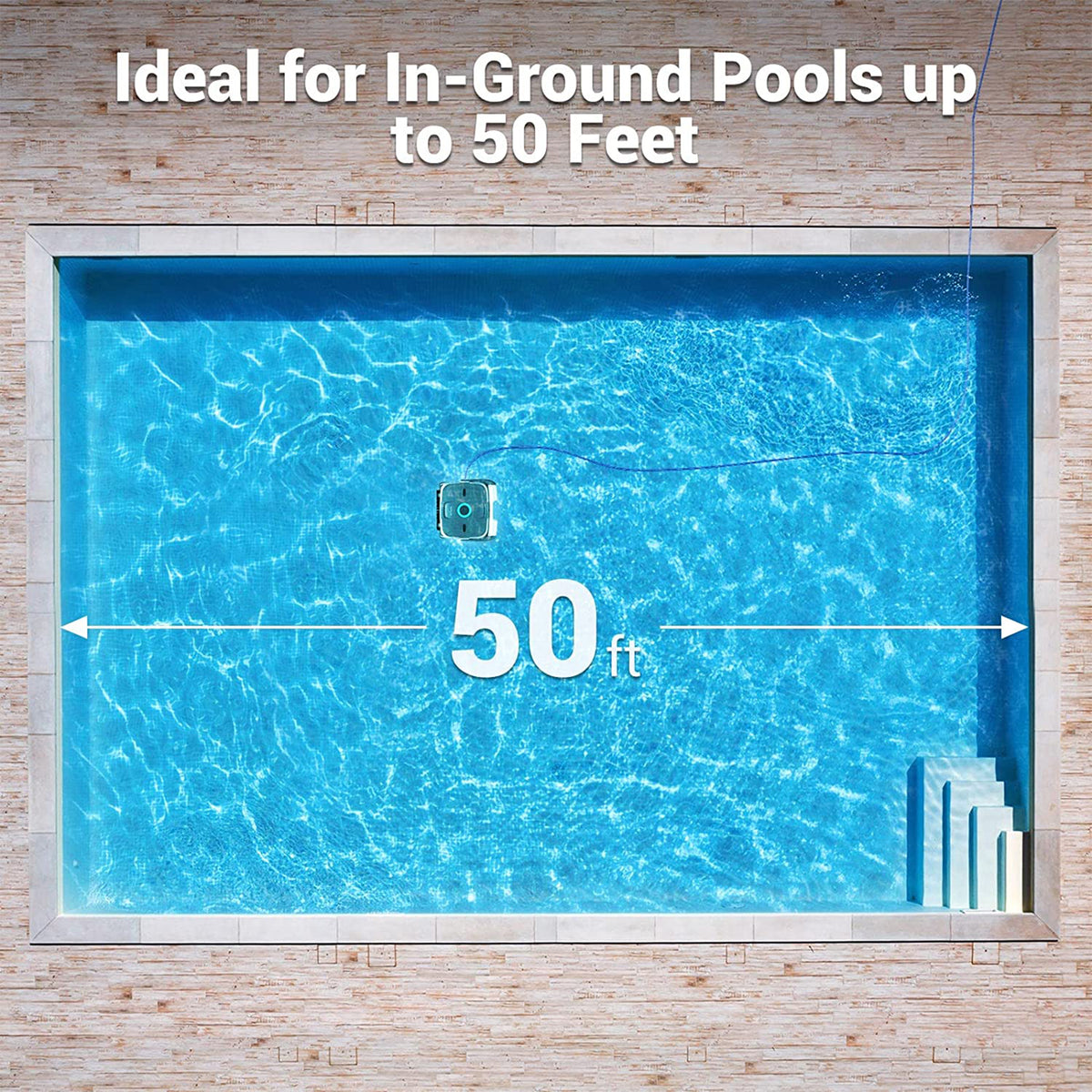 Smart Orca Pro Automatic Robotic Wall Climbing Swimming Pool Cleaner (Open Box)