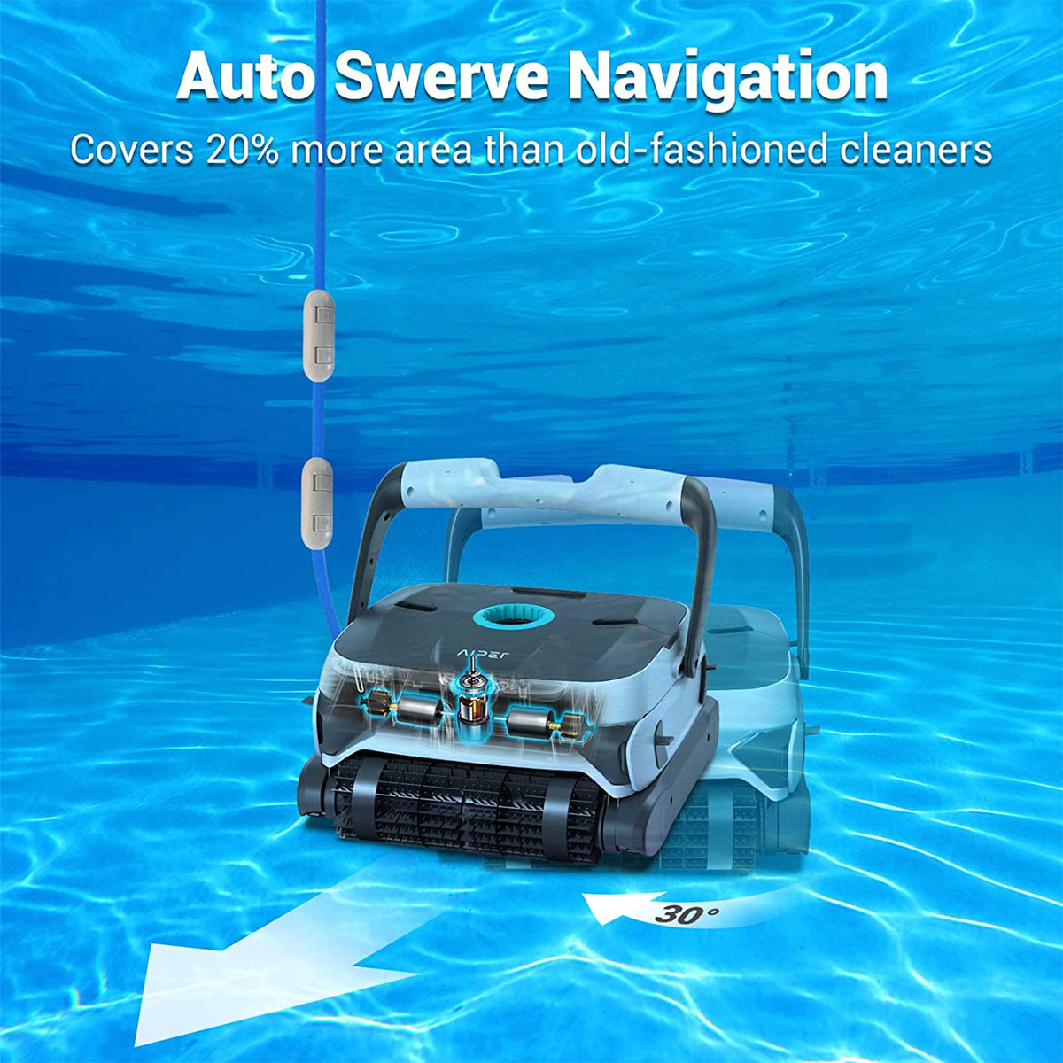 Smart Orca Pro Automatic Robotic Wall Climbing Swimming Pool Cleaner (Open Box)