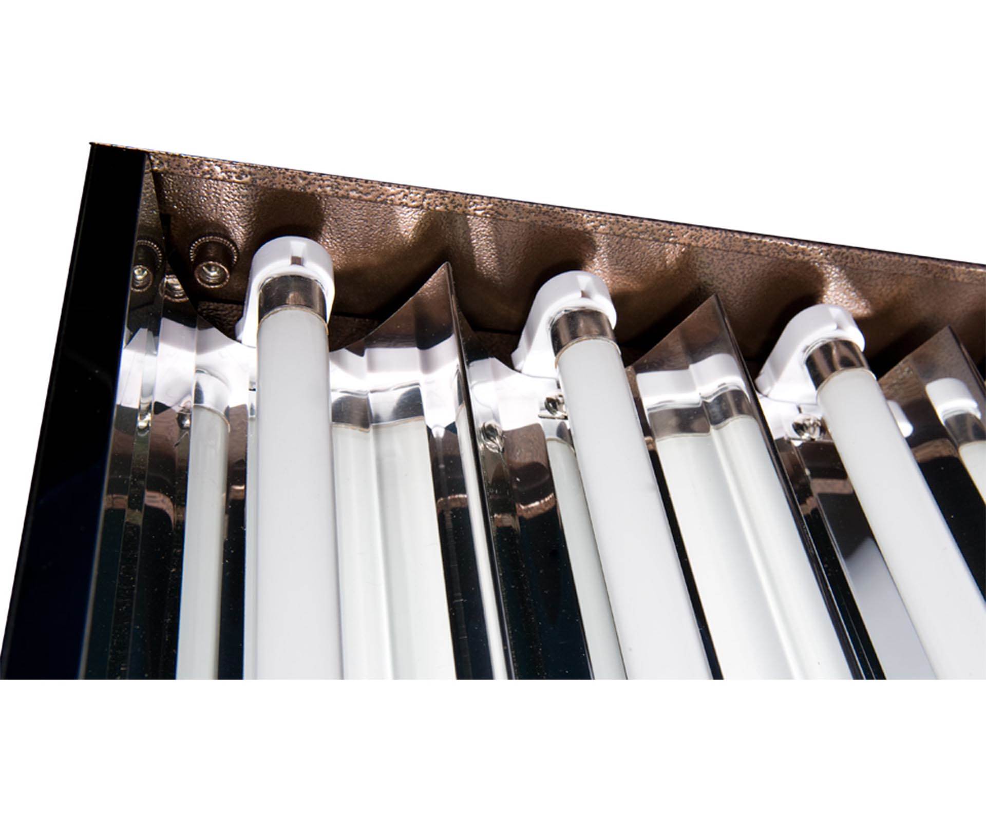 Agrobrite Designer T5 192W 2' 8-Tube Fluorescent Light Fixture w/ Bulbs (Used)