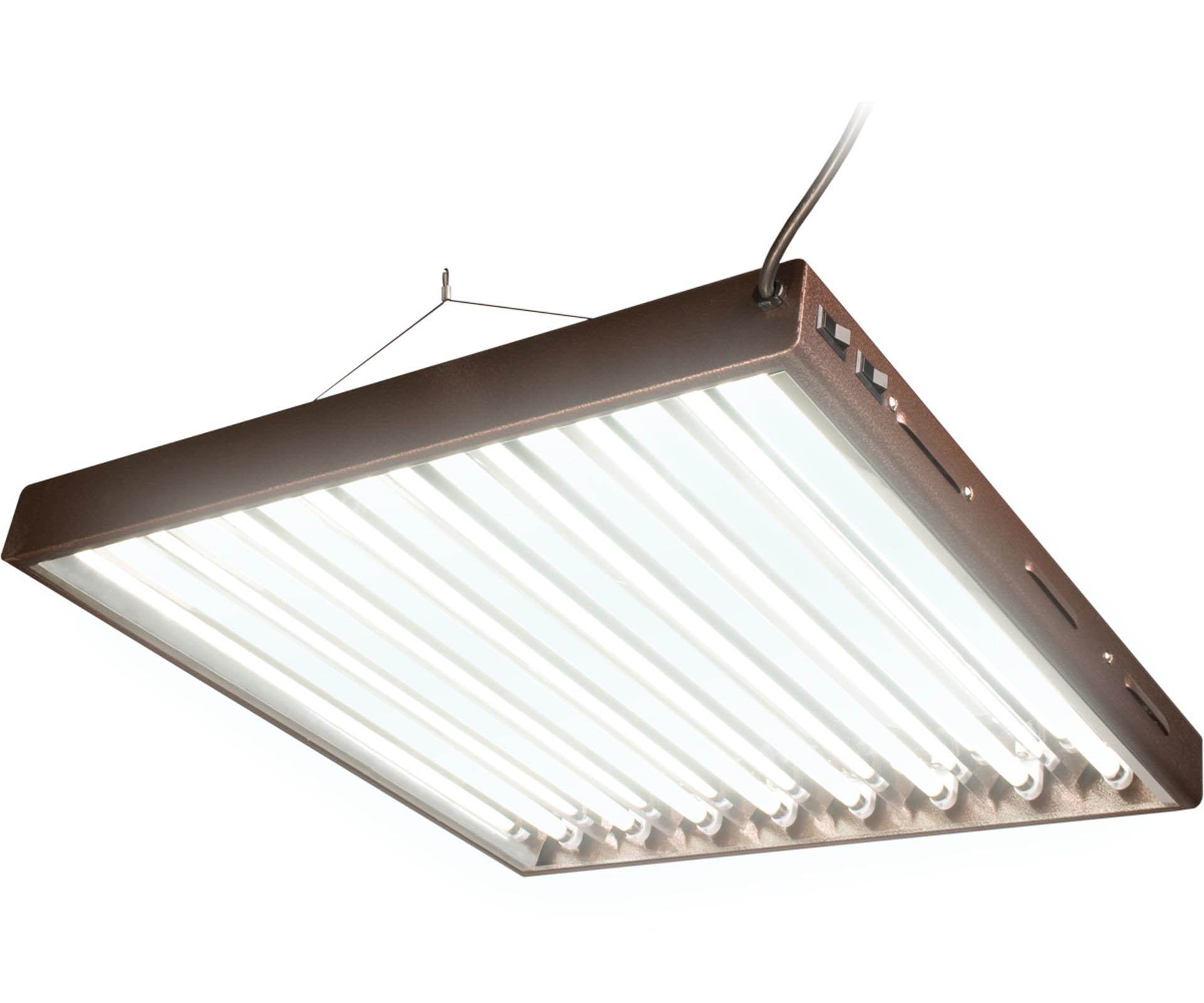 Agrobrite Designer T5 192W 2' 8-Tube Fluorescent Light Fixture w/ Bulbs (Used)