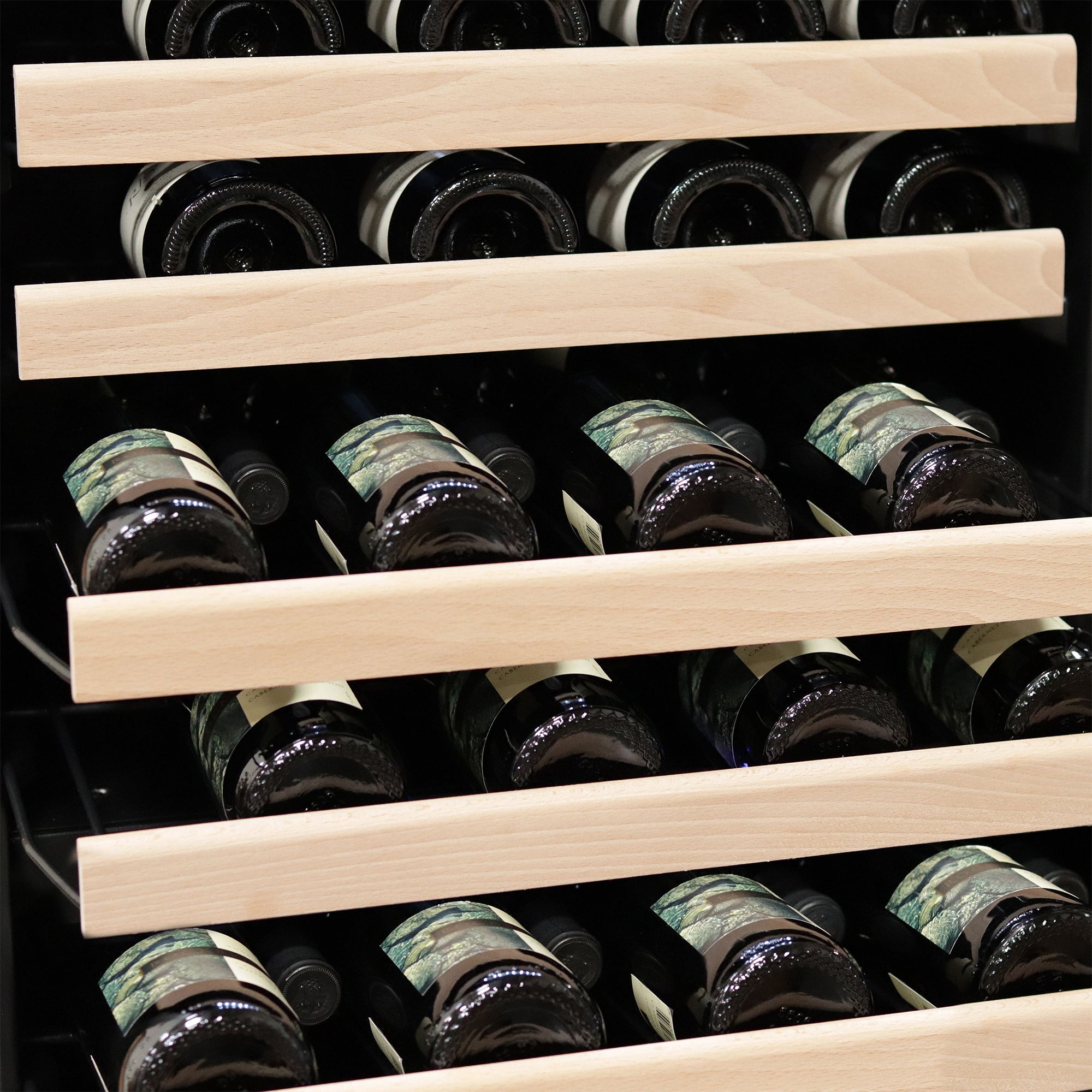 Whynter 92 Bottle 6 Shelf Stand Alone Zone Wine Refrigerator, Stainless Steel