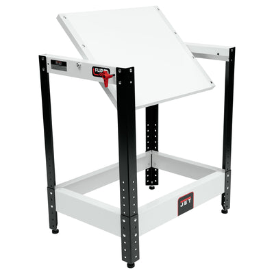 JET Flip Top Table for Benchtop Machines w/ 20 Inch L x 25 Inch W Work Surface