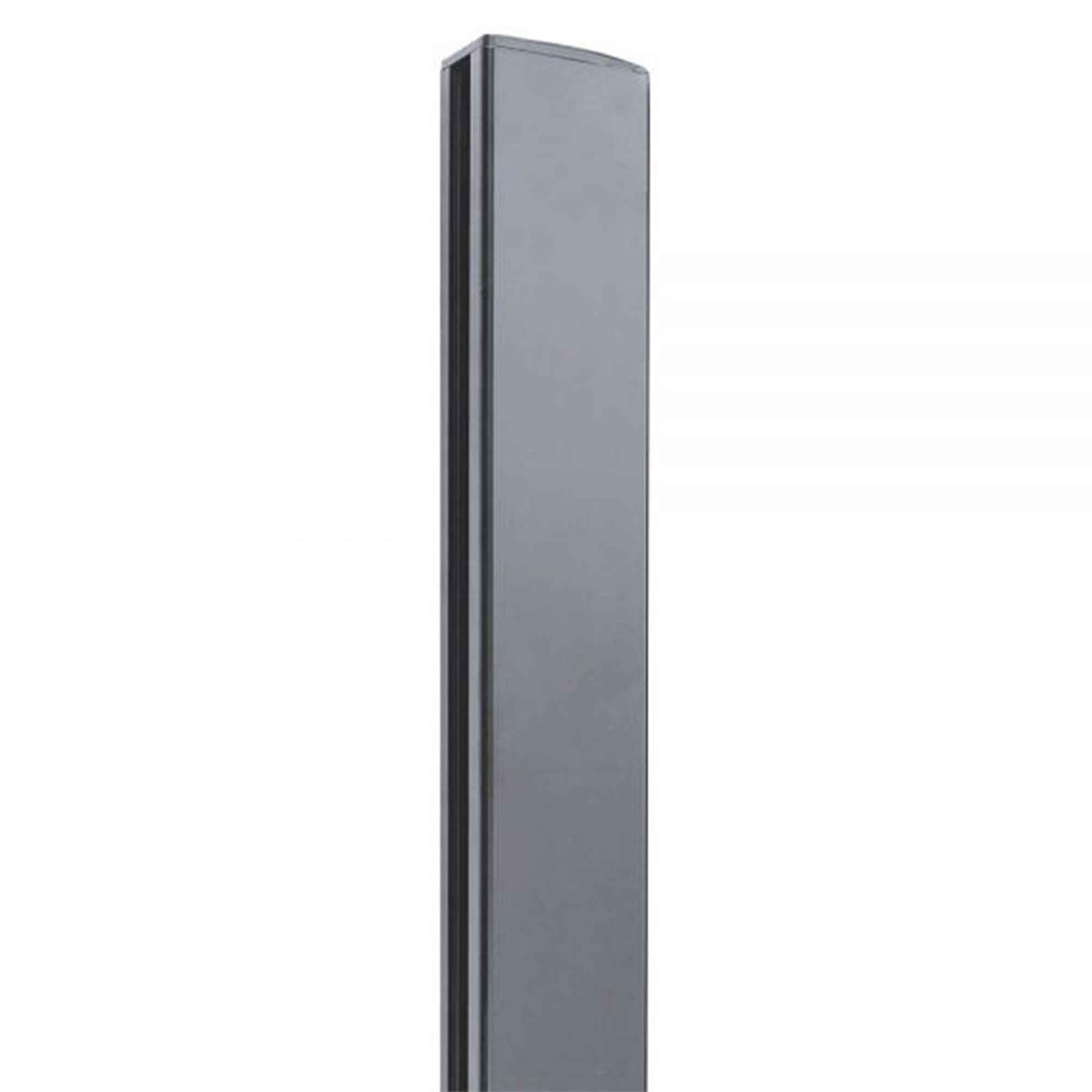 Stratco 71 x 94" Slat Gate Fencing, Gray, w/ 95" Fence Panel Post, Gray (2 Pack)