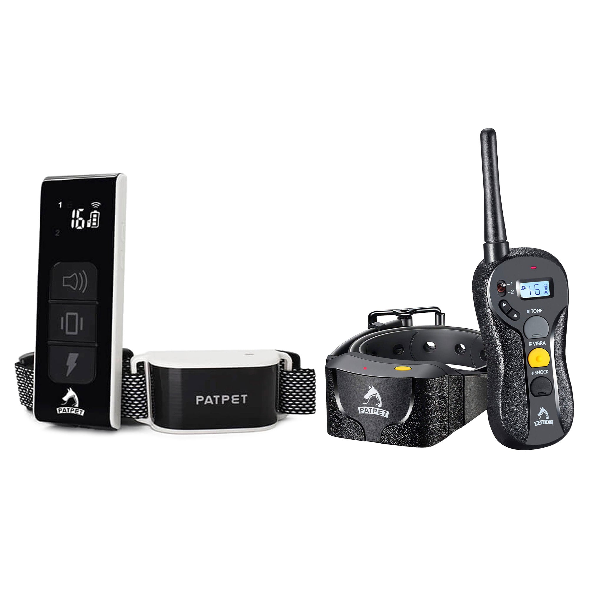 PATPET 650A Rechargeable Waterproof Training Collar with 640A Dog Shock Collar